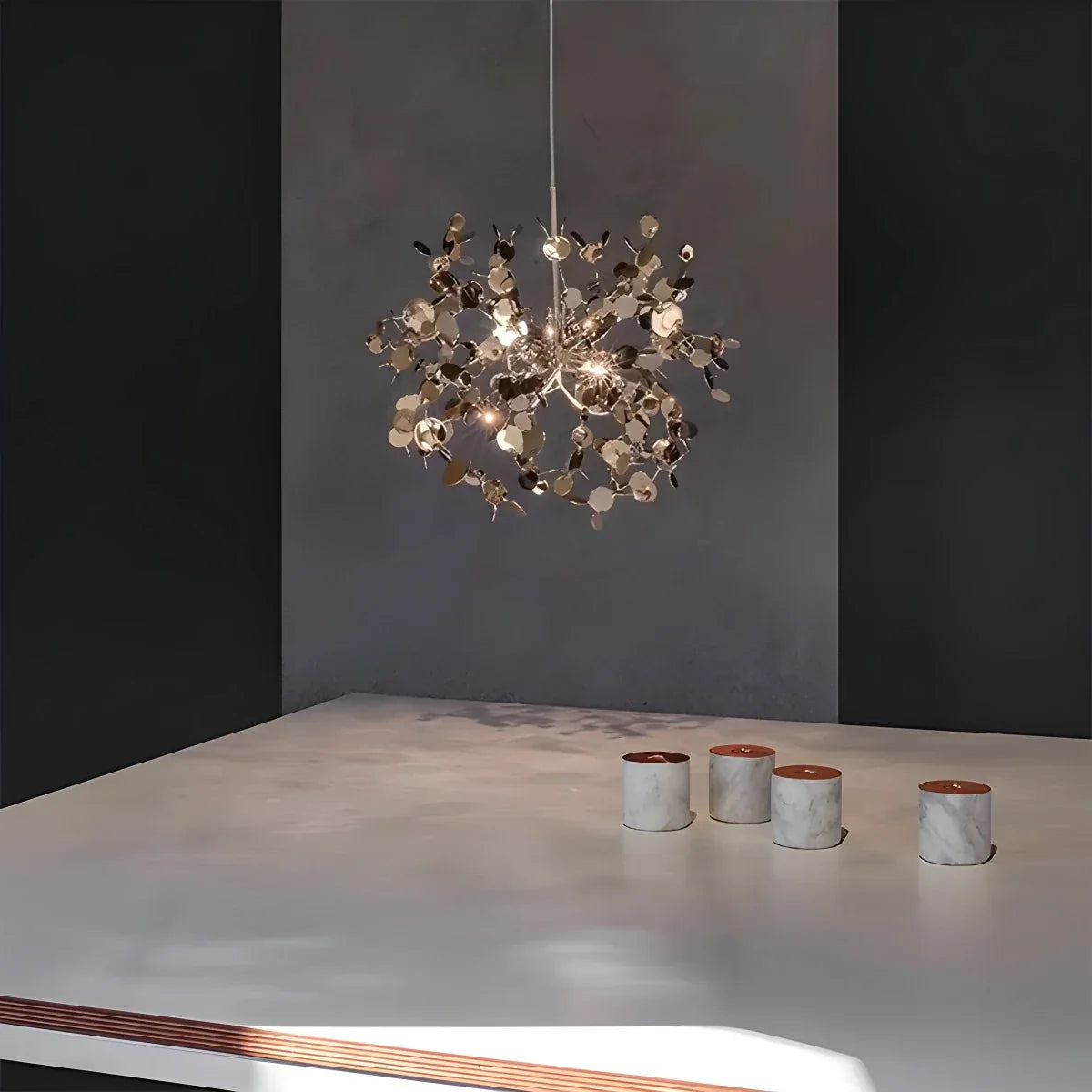 Argent/Gold Cloud Multi Pendant Chandelier | Lersk