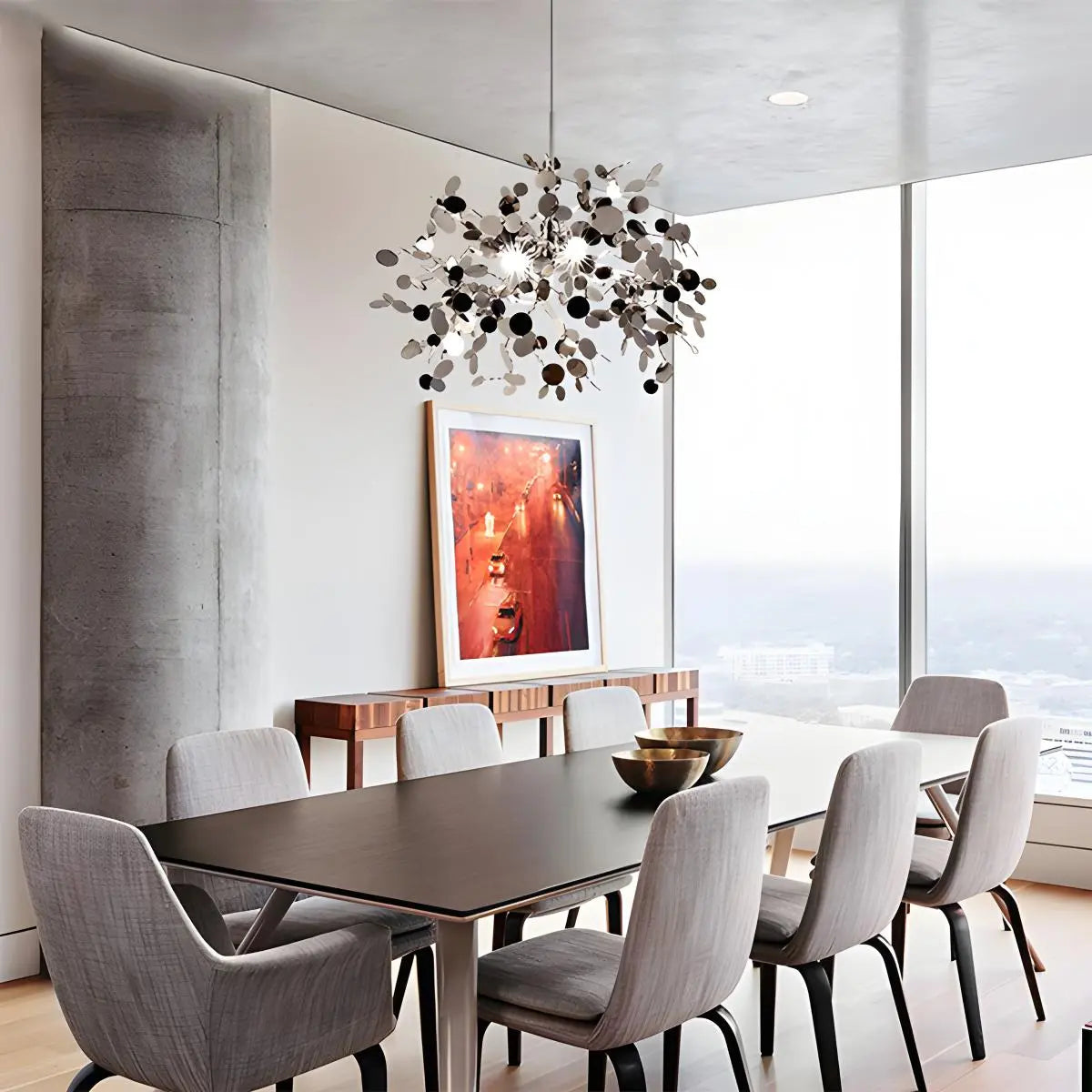 Argent/Gold Cloud Multi Pendant Chandelier | Lersk