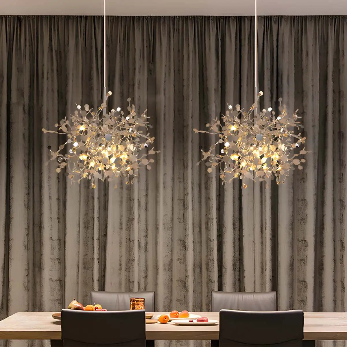 Argent/Gold Cloud Multi Pendant Chandelier | Lersk