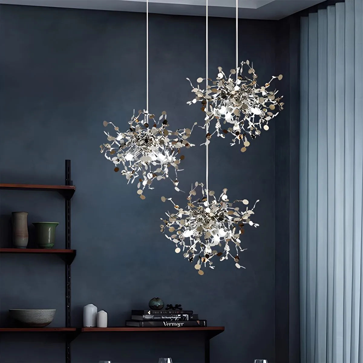 Argent/Gold Cloud Multi Pendant Chandelier | Lersk