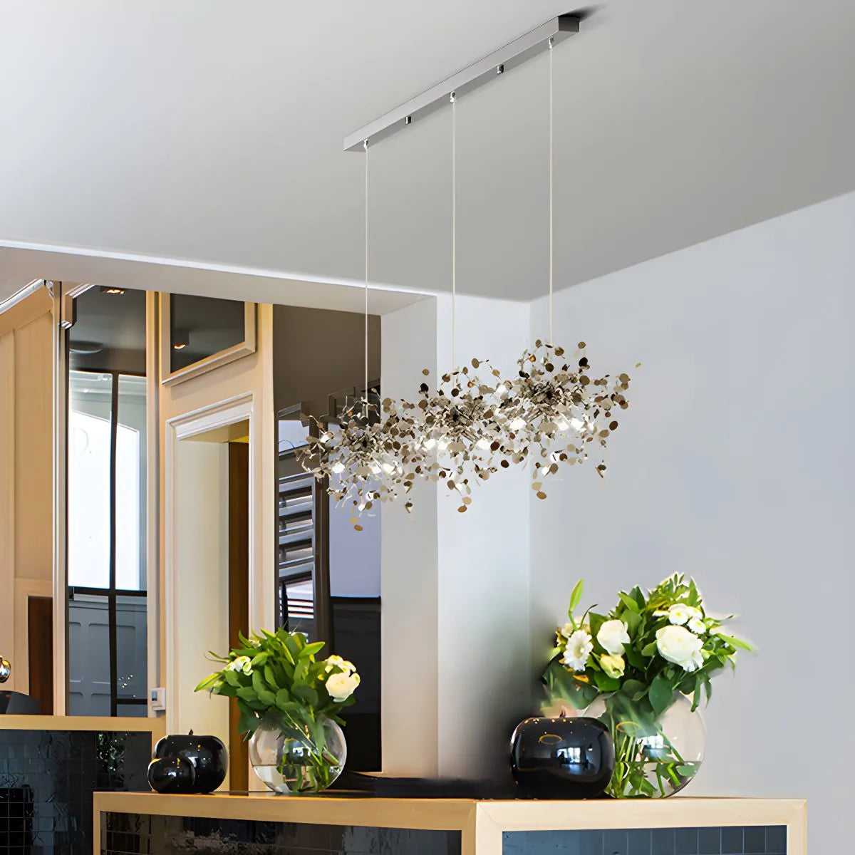 Argent/Gold Cloud Multi Pendant Chandelier | Lersk
