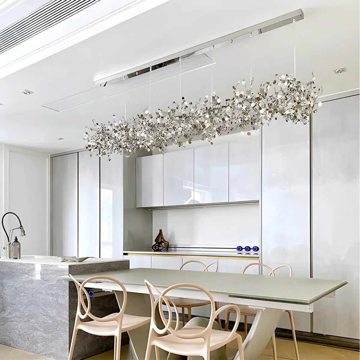 Argent/Gold Cloud Multi Pendant Chandelier | Lersk