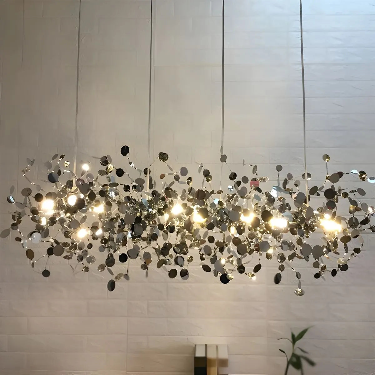 Argent/Gold Cloud Multi Pendant Chandelier | Lersk