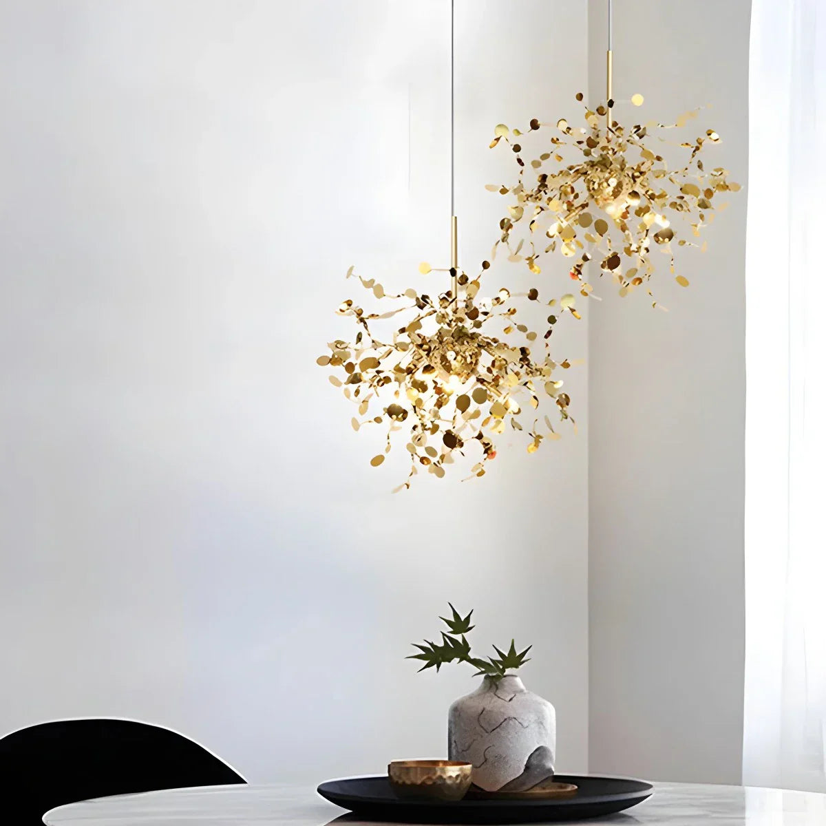 Argent/Gold Cloud Multi Pendant Chandelier | Lersk