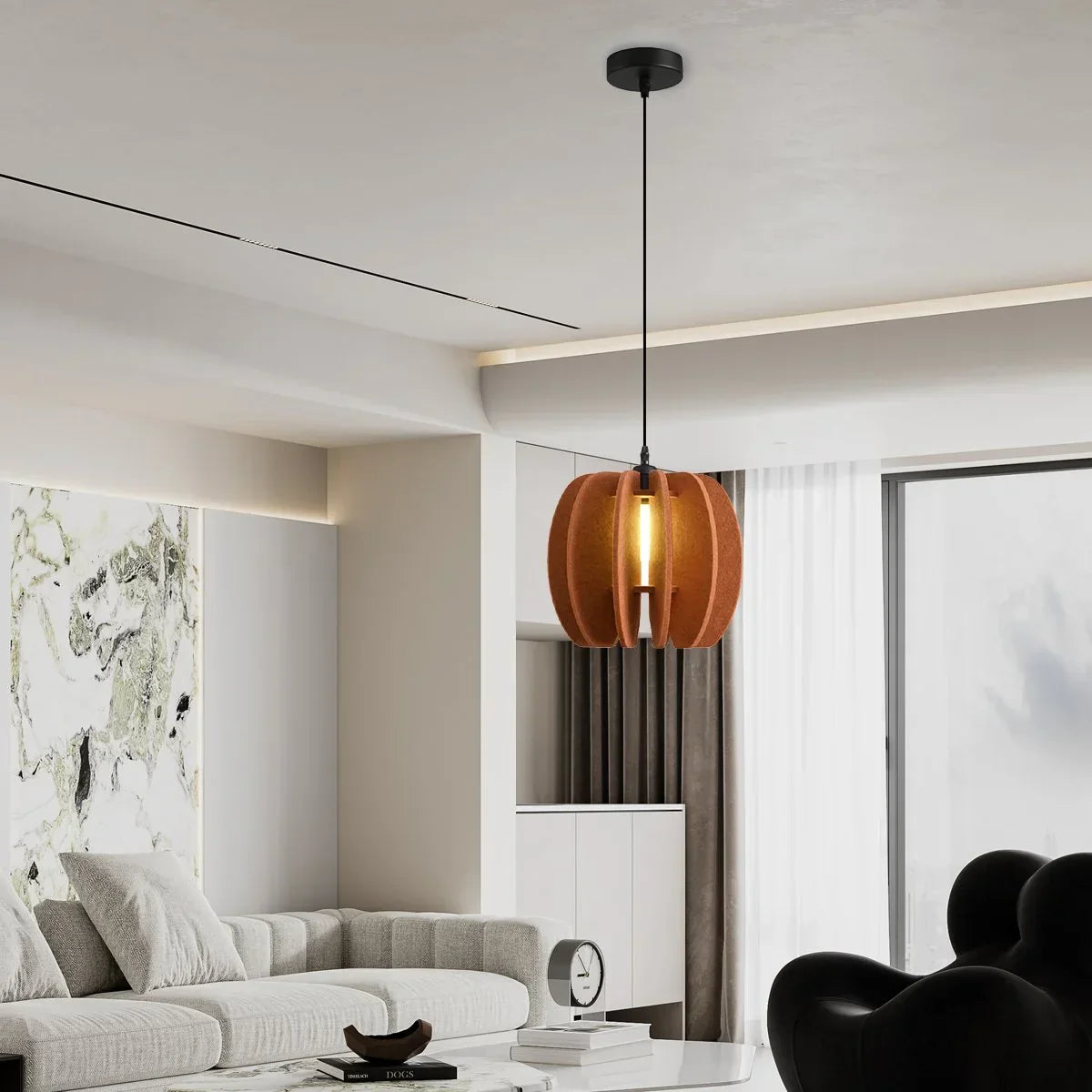 Circular Arc Piece Acoustic Pendant Light | Lersk