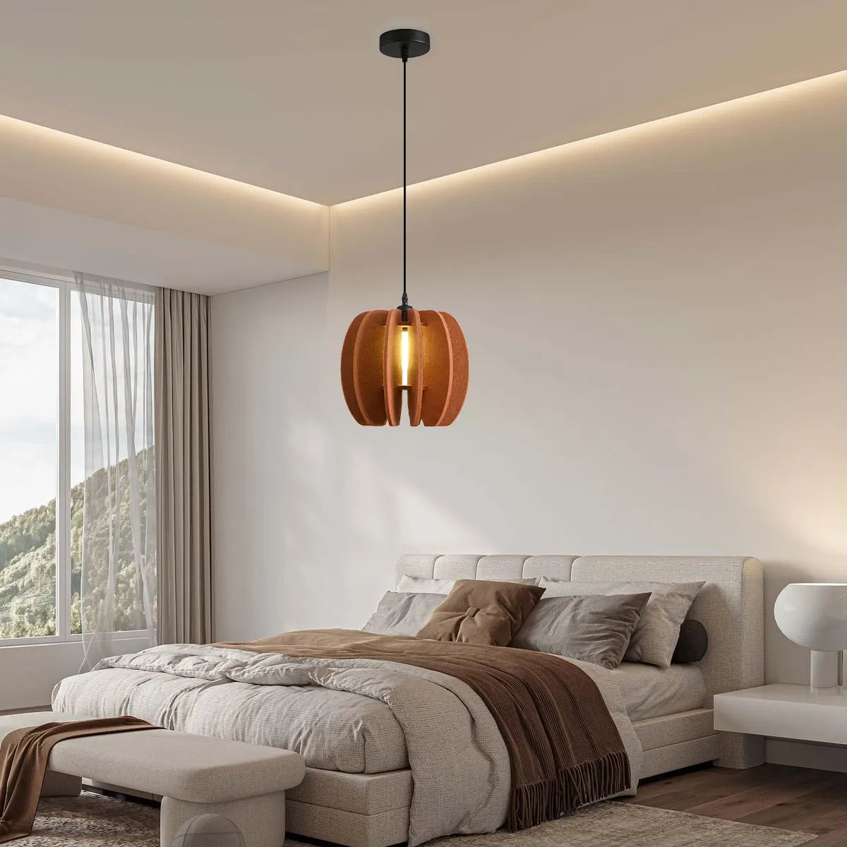 Circular Arc Piece Acoustic Pendant Light | Lersk