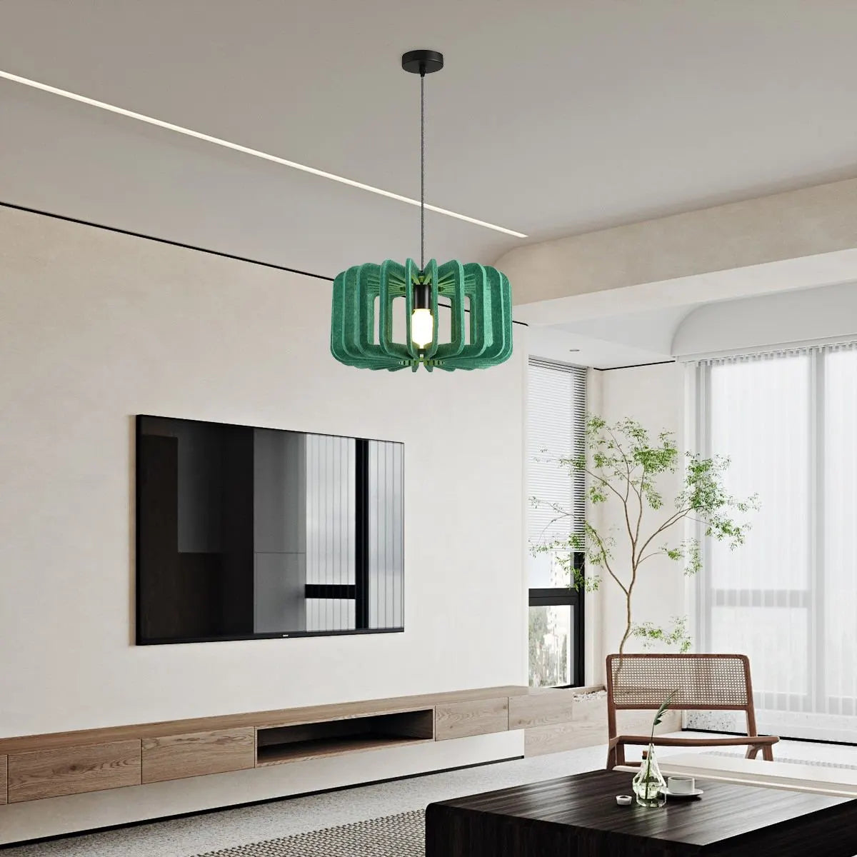 Column Shaped Birdcage Acoustic Pendant Light | Lersk