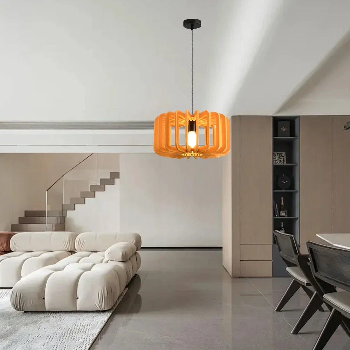 Column Shaped Birdcage Acoustic Pendant Light | Lersk