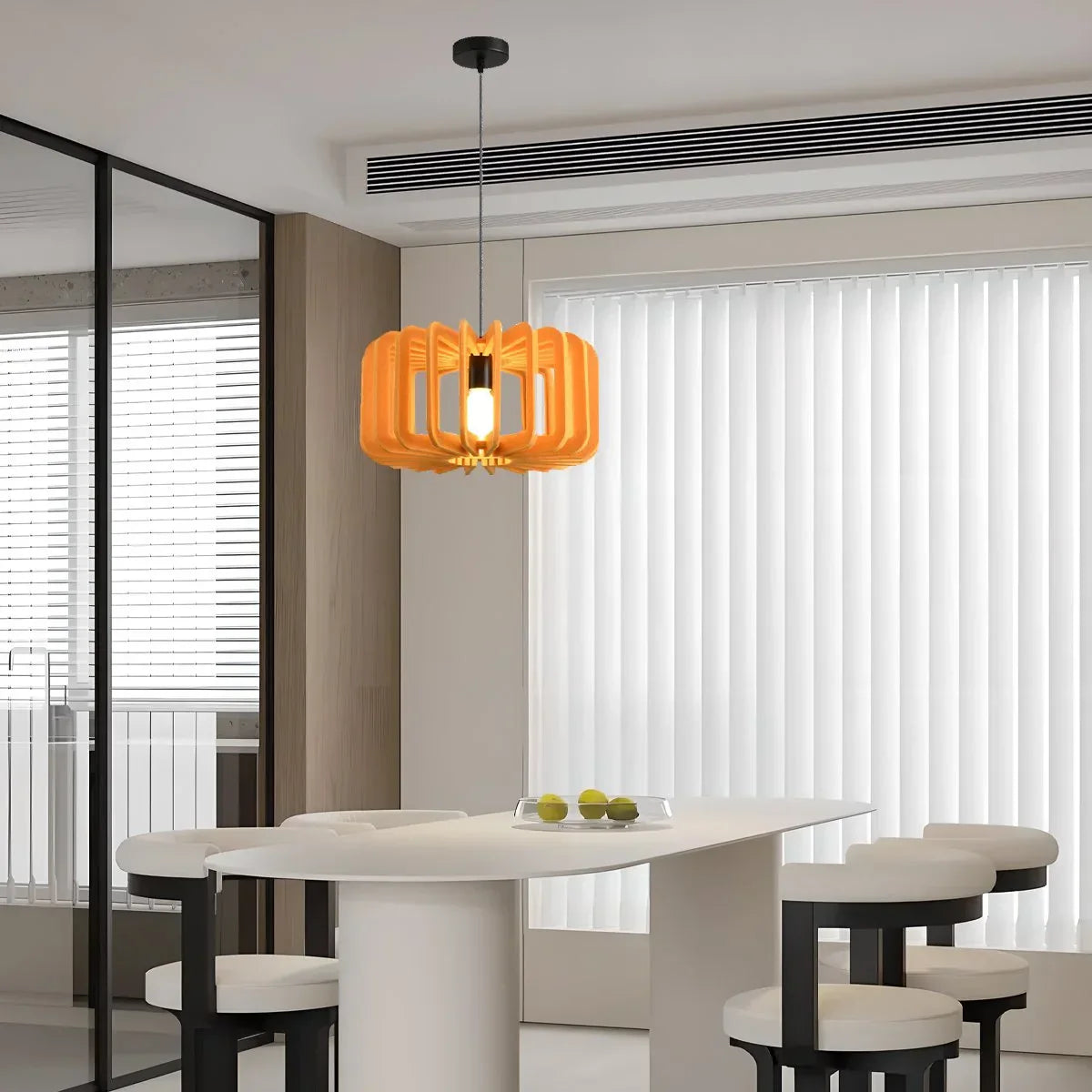 Column Shaped Birdcage Acoustic Pendant Light | Lersk