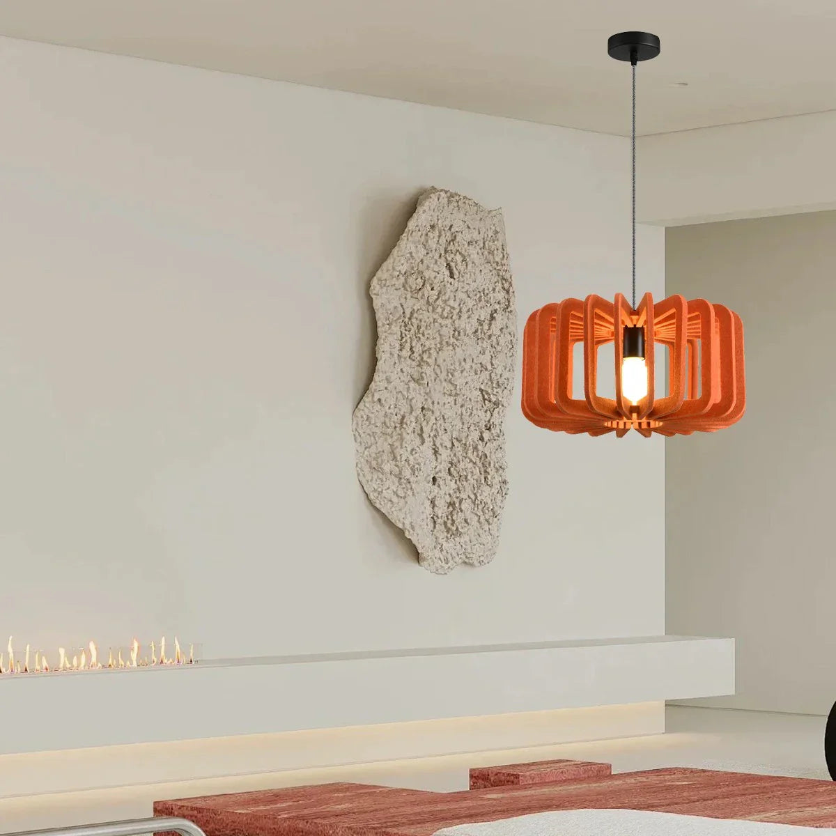 Column Shaped Birdcage Acoustic Pendant Light | Lersk
