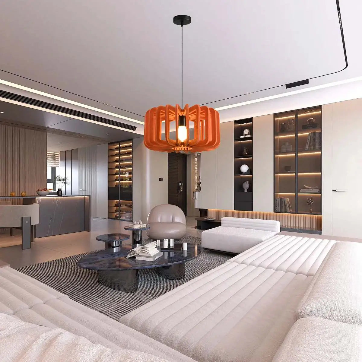 Column Shaped Birdcage Acoustic Pendant Light | Lersk