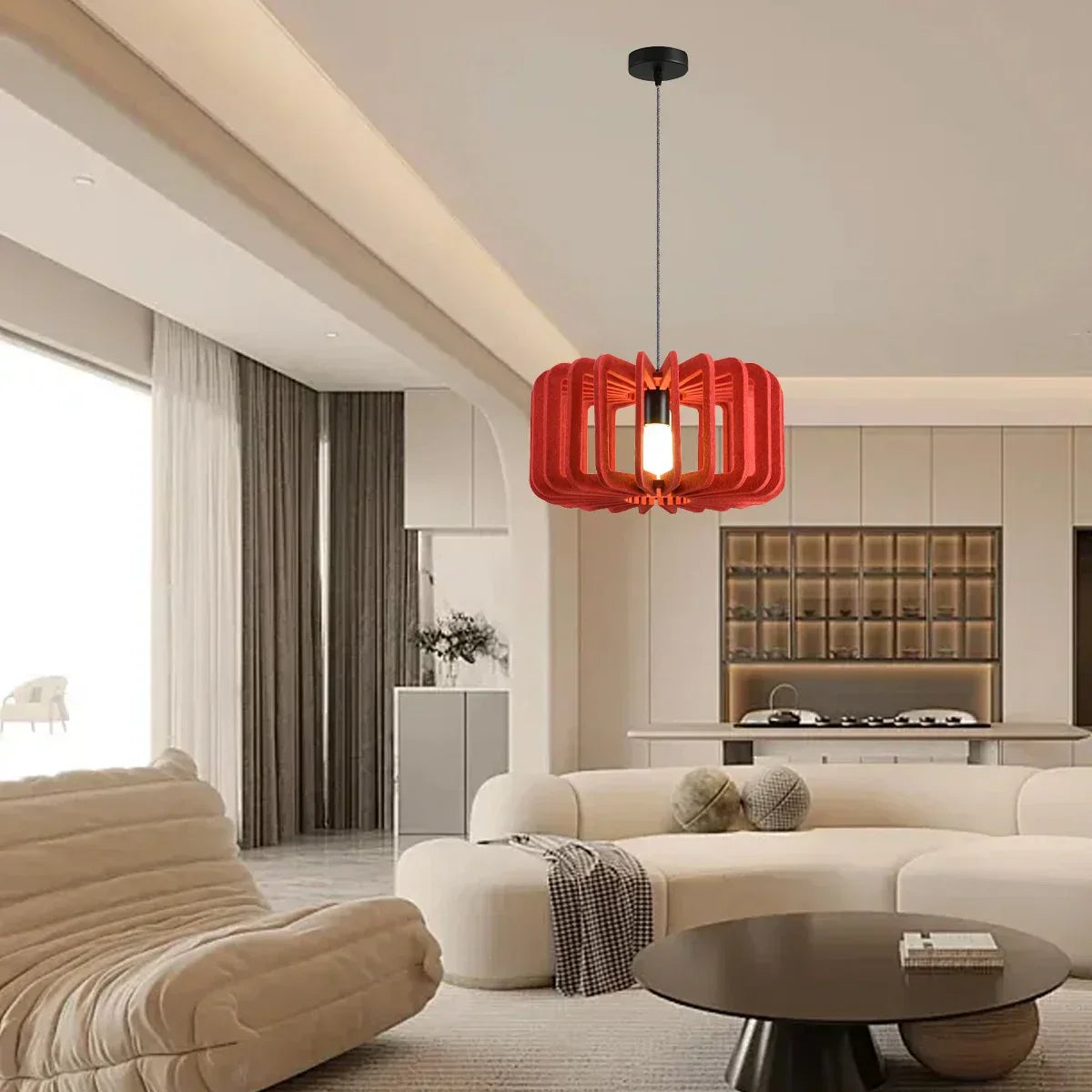 Column Shaped Birdcage Acoustic Pendant Light | Lersk