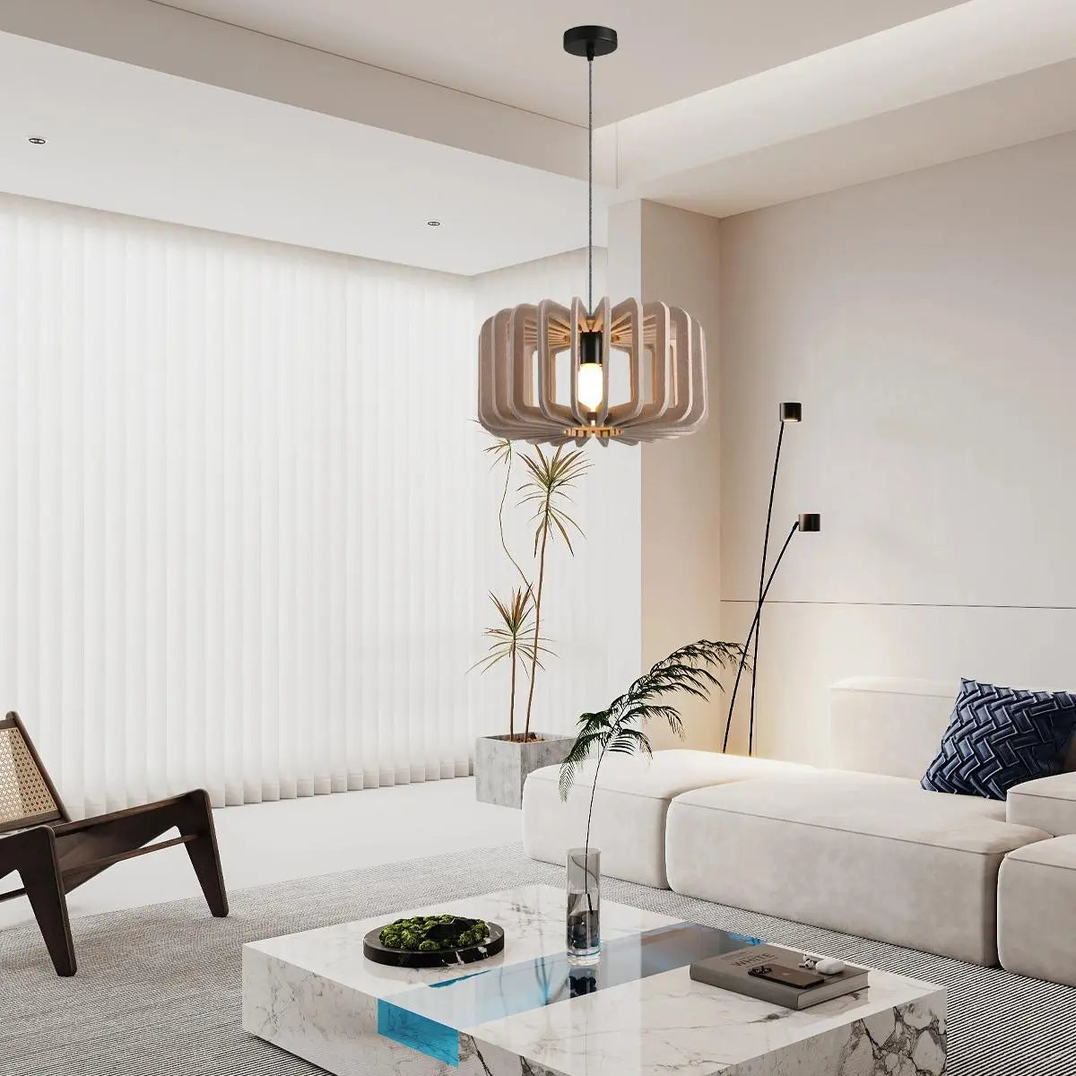 Column Shaped Birdcage Acoustic Pendant Light | Lersk