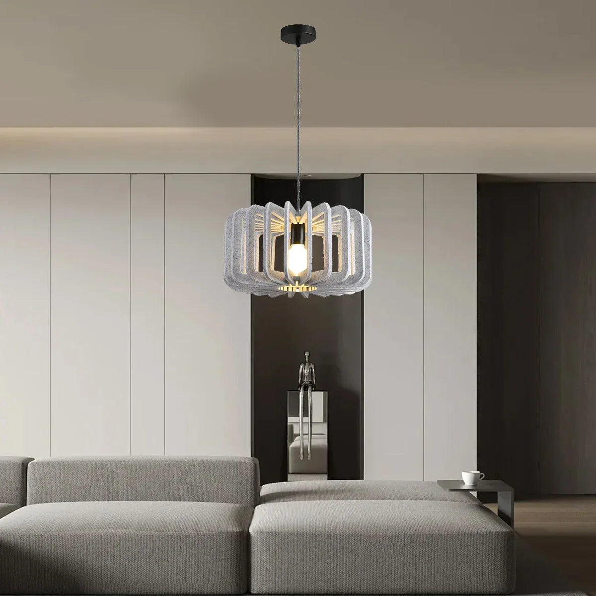 Column Shaped Birdcage Acoustic Pendant Light | Lersk