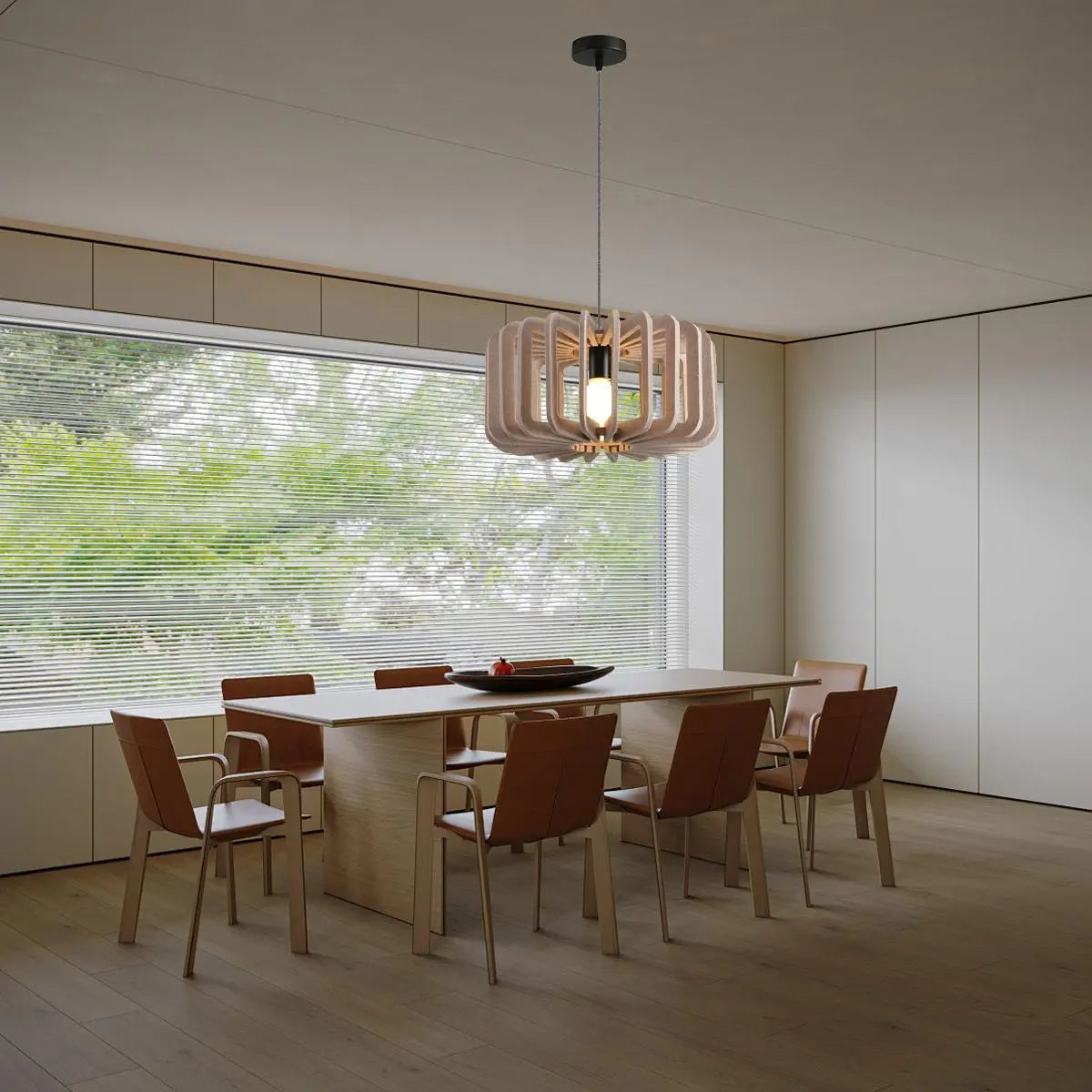 Column Shaped Birdcage Acoustic Pendant Light | Lersk