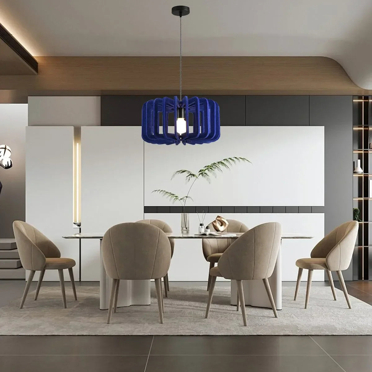 Column Shaped Birdcage Acoustic Pendant Light | Lersk