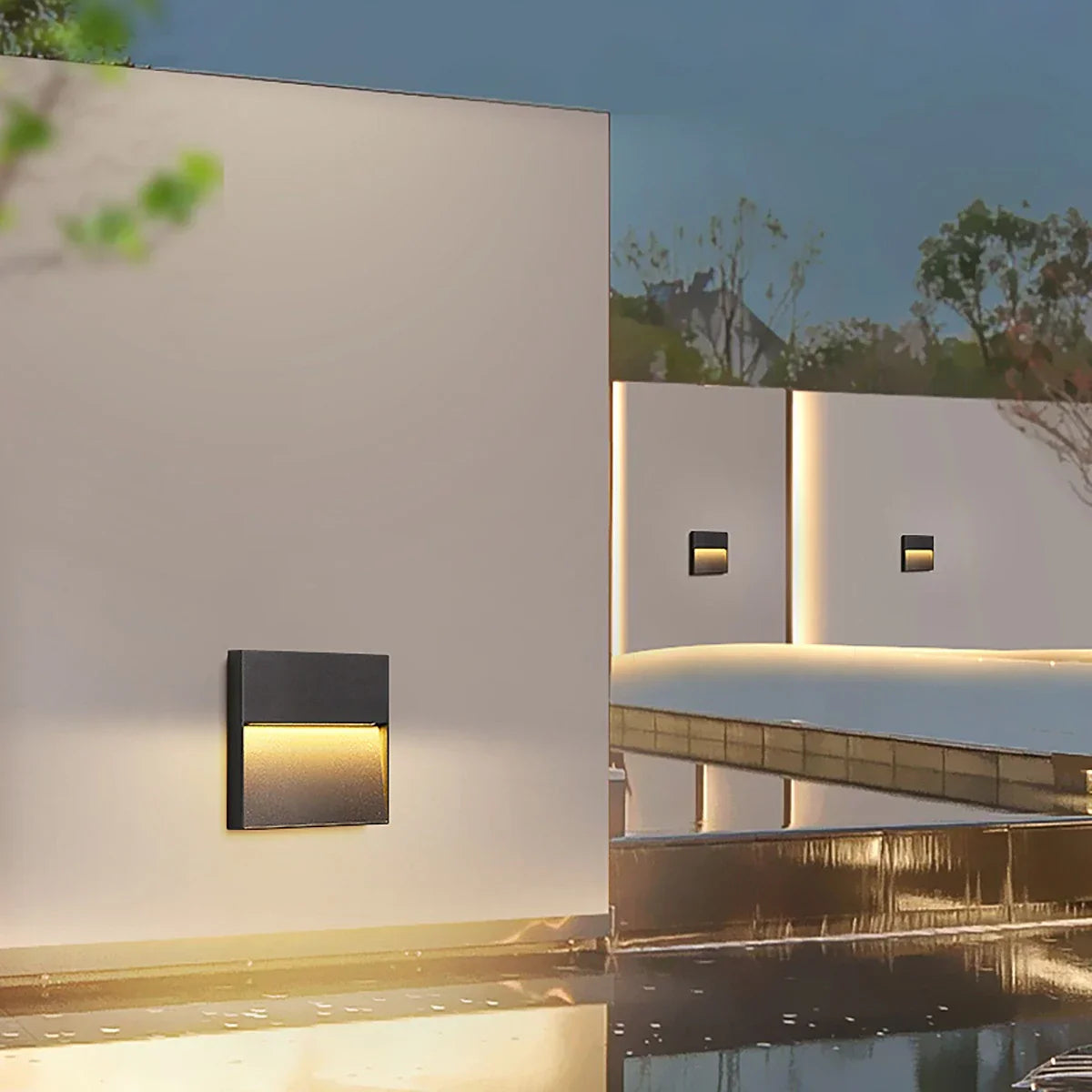 Luz de Pared Exterior Impermeable Redonda y Cuadrada | Lersk