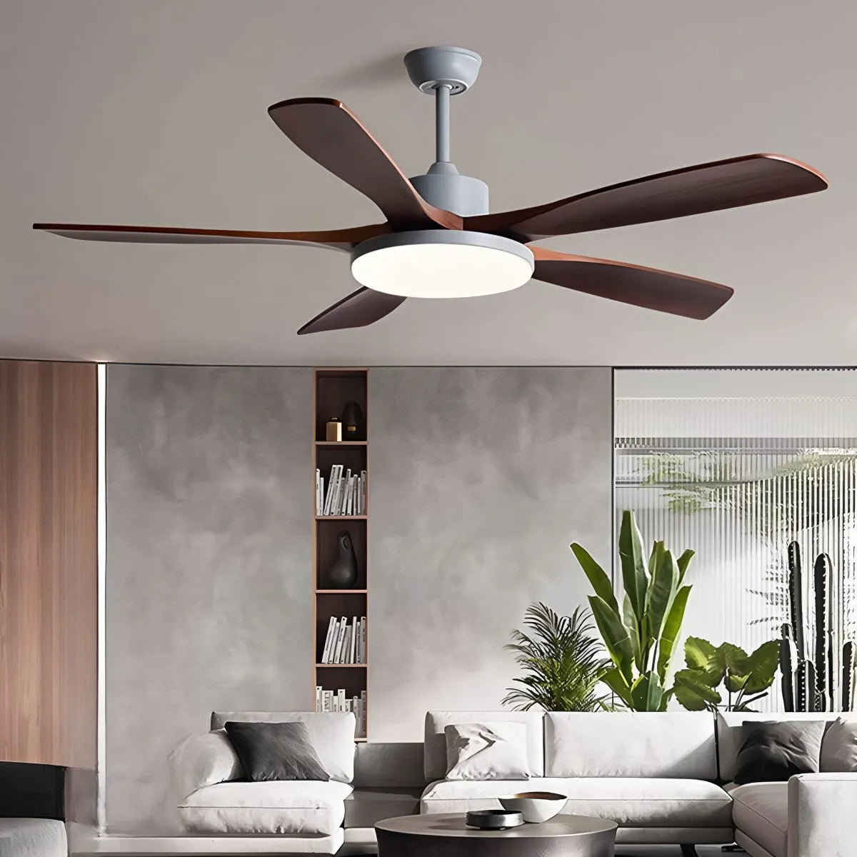 Ventilador de techo minimalista para sala de estar con luz | Lersk