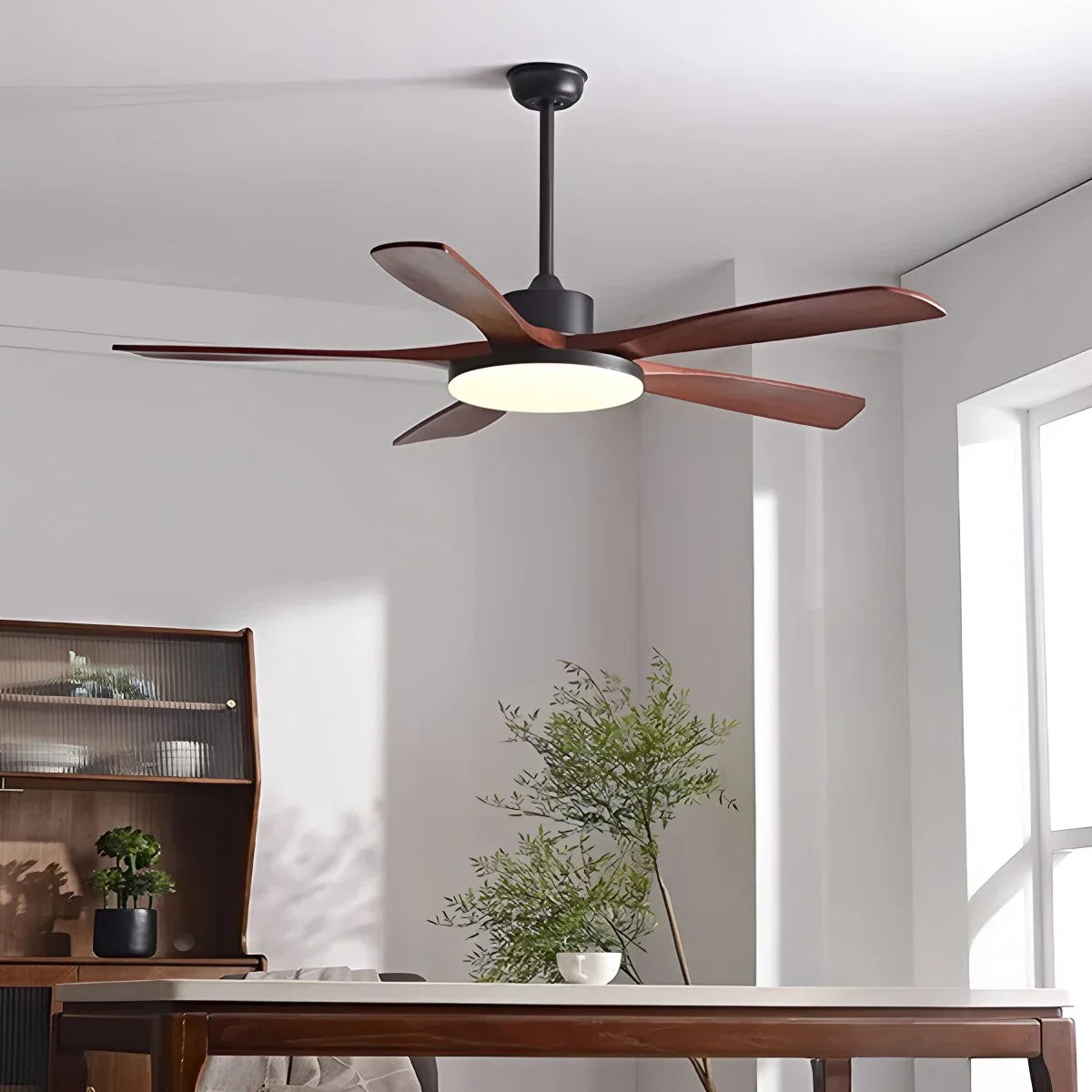 Ventilador de techo minimalista para sala de estar con luz | Lersk