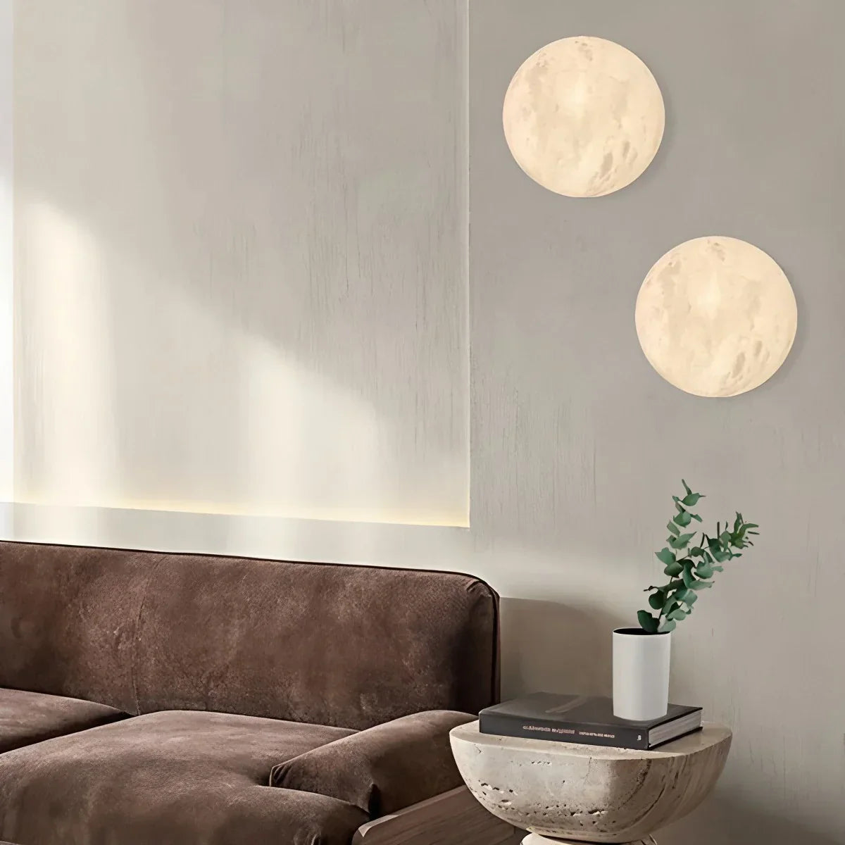 Aplique de pared moderno esférico de alabastro español | Lersk