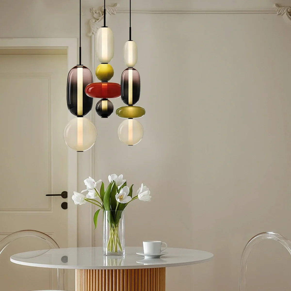 Candied Glass Pendant Light for Bedroom | Lersk