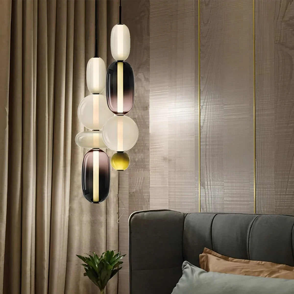 Candied Glass Pendant Light for Bedroom | Lersk