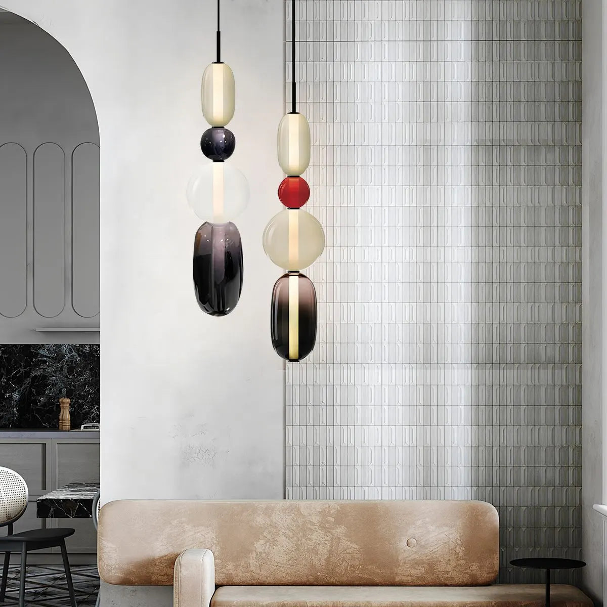 Candied Glass Pendant Light for Bedroom | Lersk