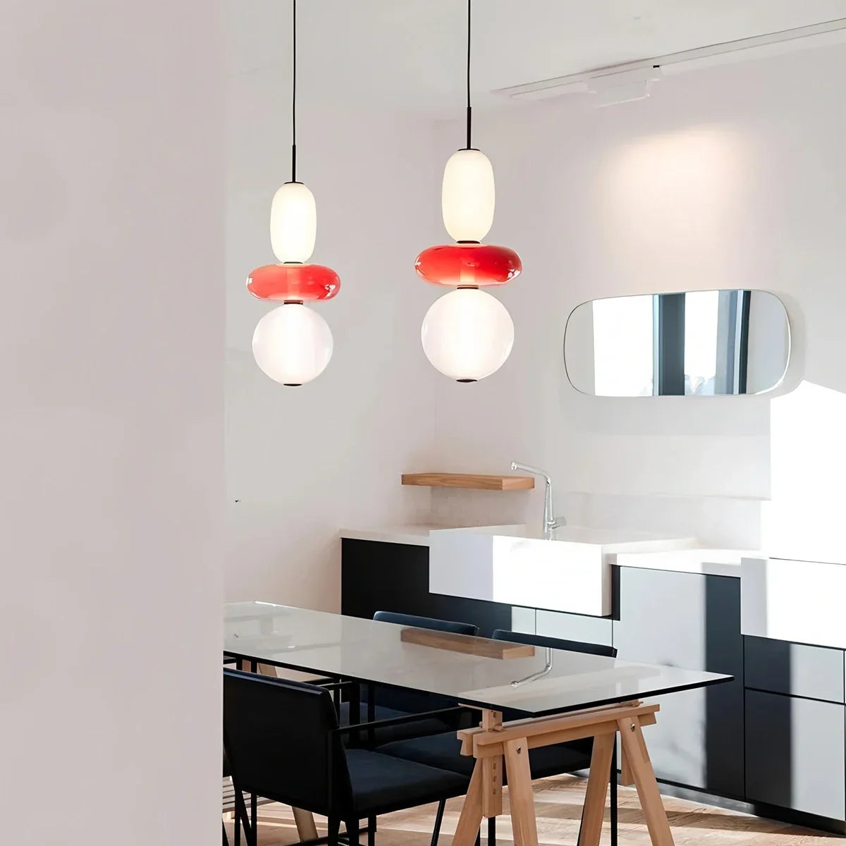 Candied Glass Pendant Light for Bedroom | Lersk
