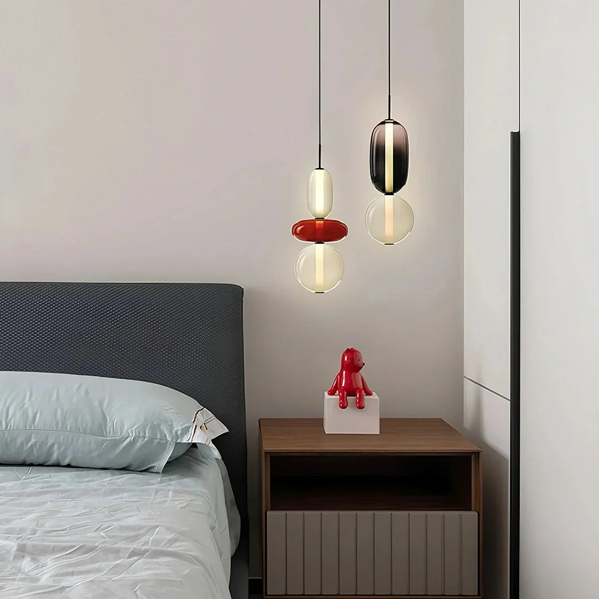 Candied Glass Pendant Light for Bedroom | Lersk