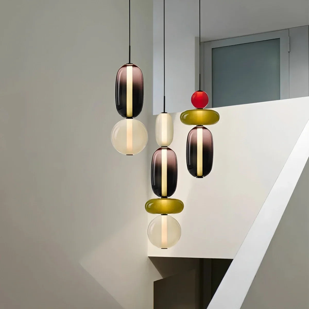 Candied Glass Pendant Light for Bedroom | Lersk