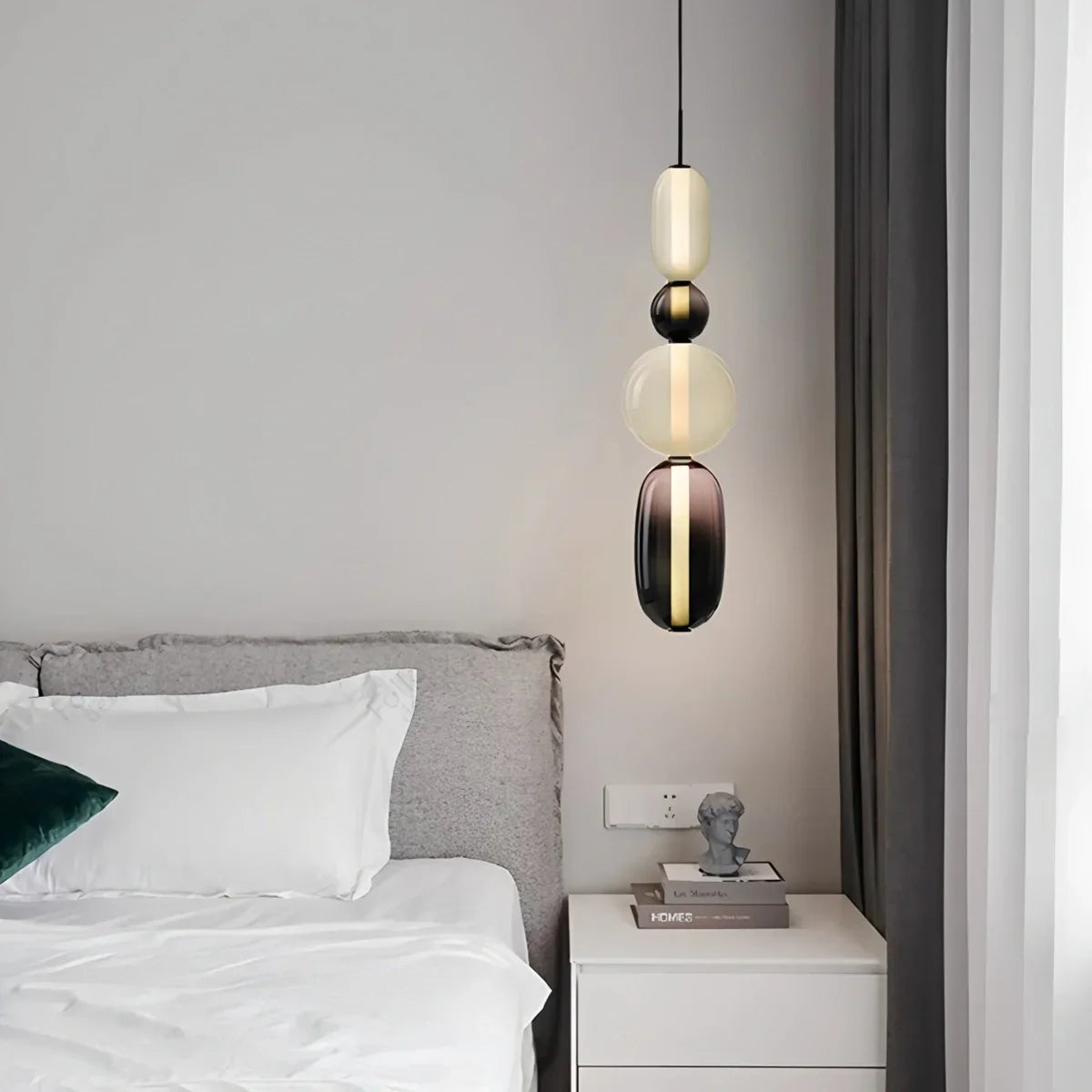 Candied Glass Pendant Light for Bedroom | Lersk