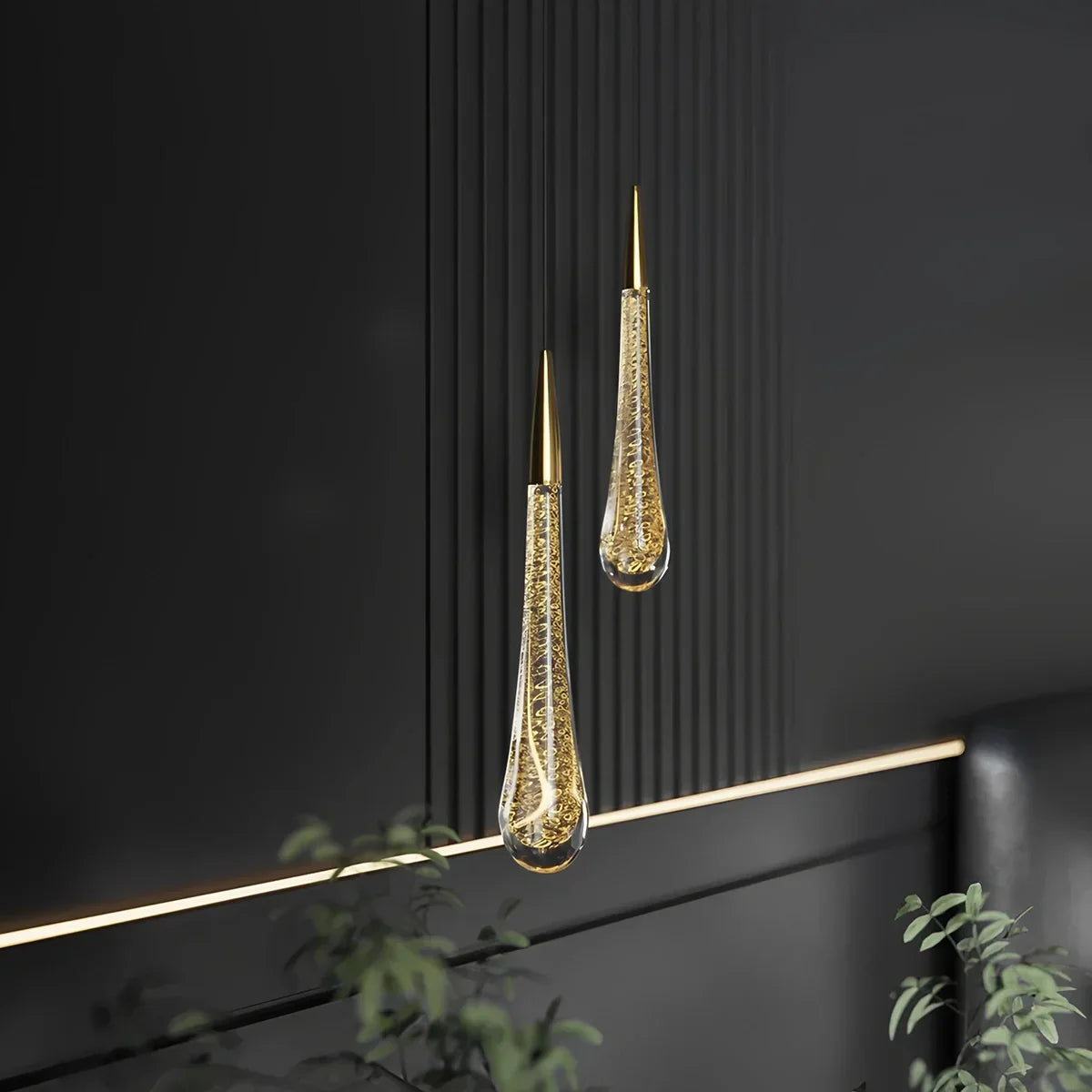 Chryseos Crystal Pendant Light for Living Room | Lersk
