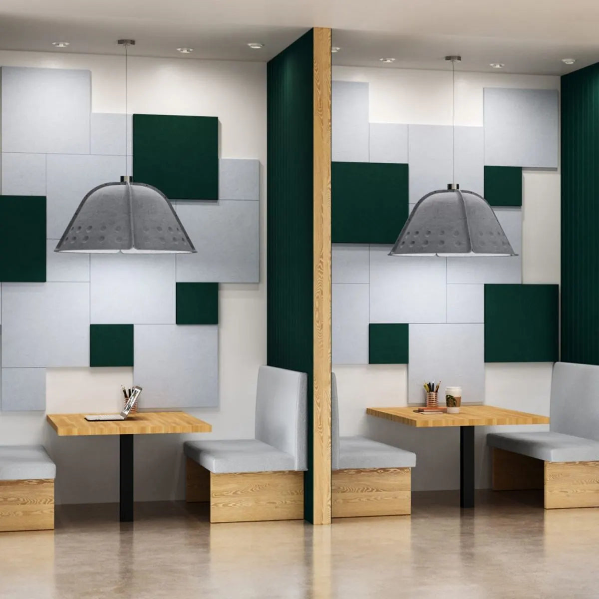 Clock Shaped Hot Pressed Acoustic Pendant Light | Lersk