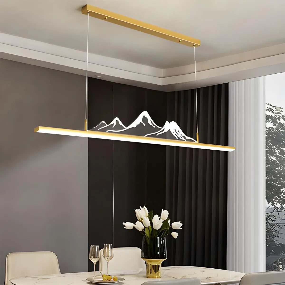 Lámpara colgante LED con diseño de montaña | Lersk