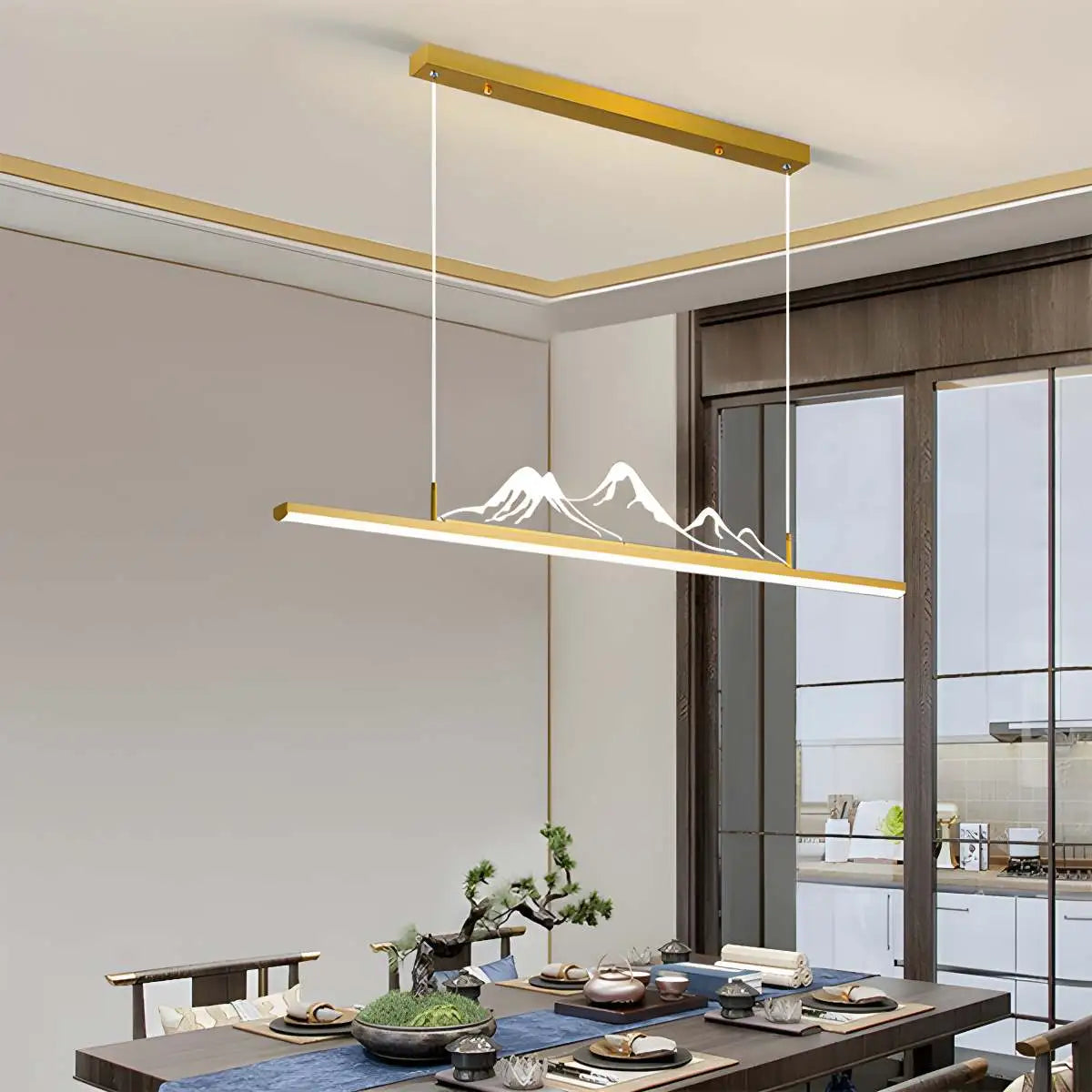 Lámpara colgante LED con diseño de montaña | Lersk