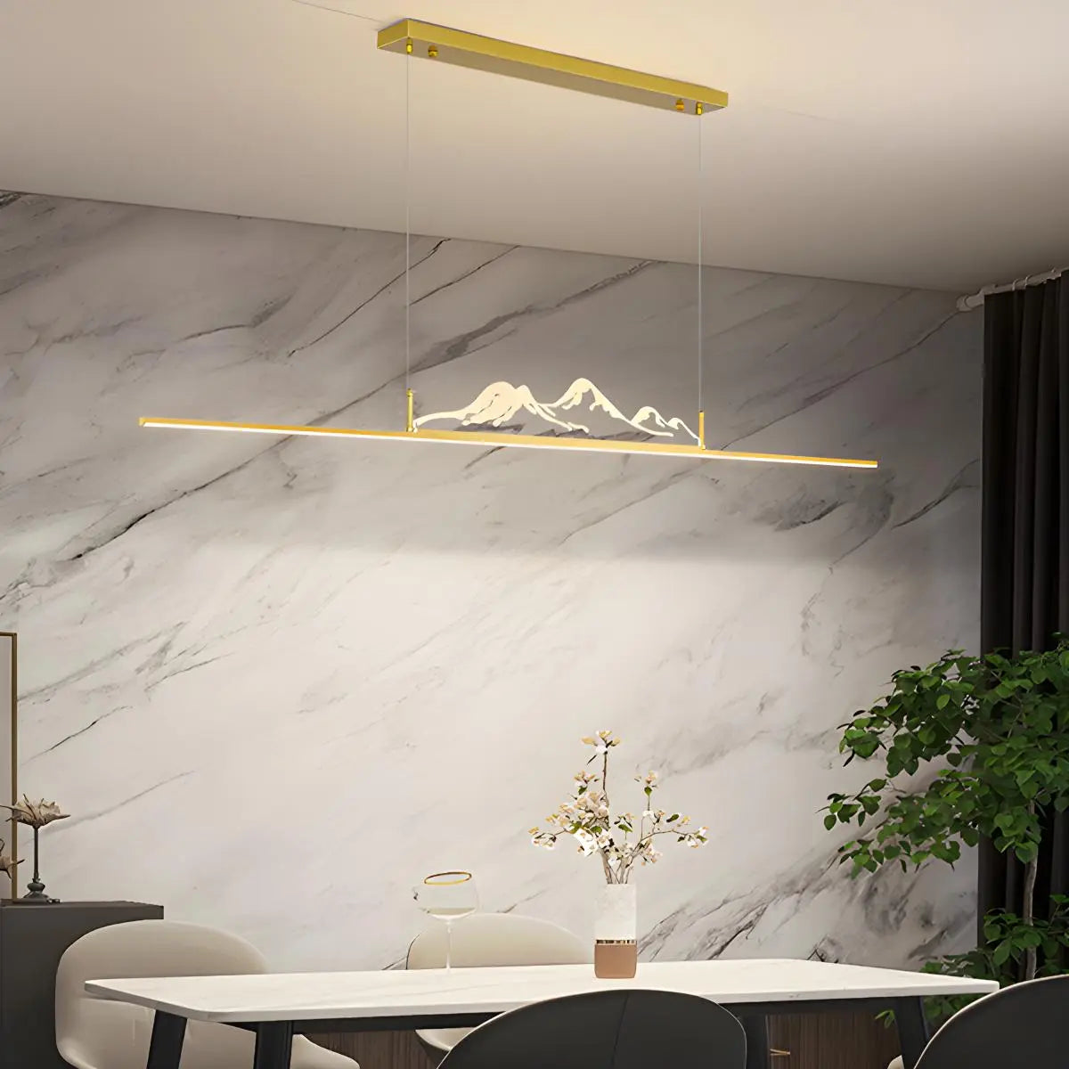 Lámpara colgante LED con diseño de montaña | Lersk