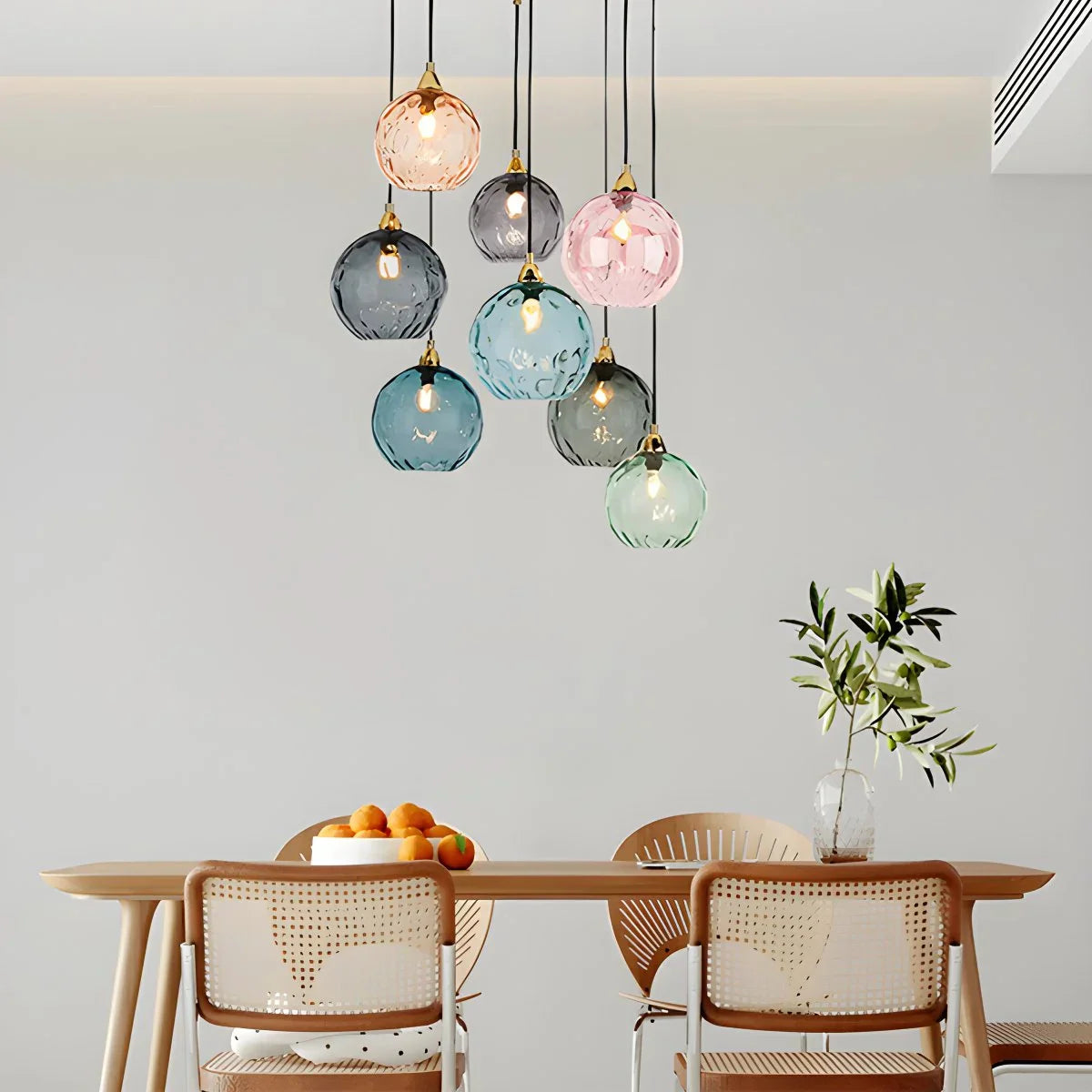 Colorful Glass Ball Pendant Light for Living Room | Lersk