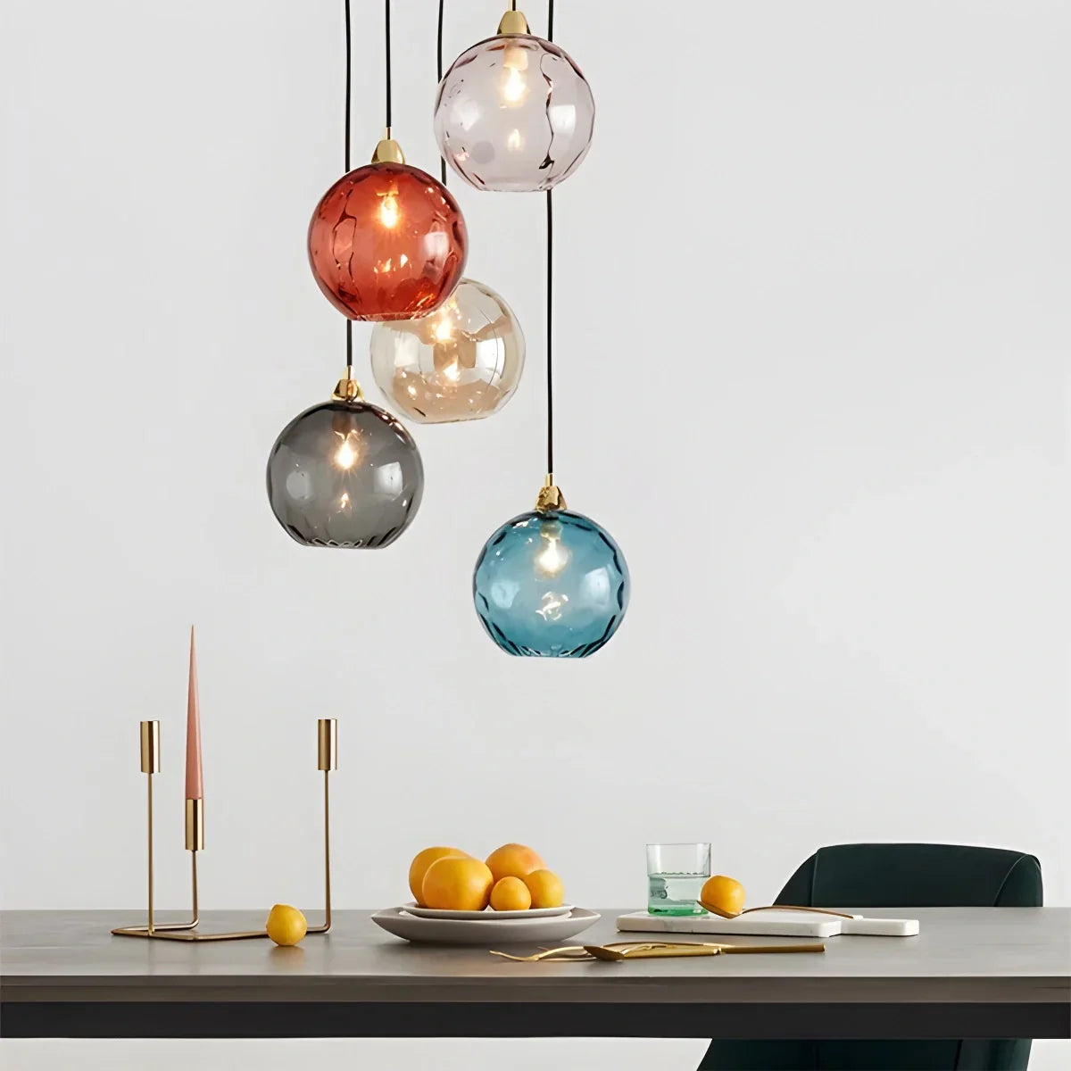 Colorful Glass Ball Pendant Light for Living Room | Lersk