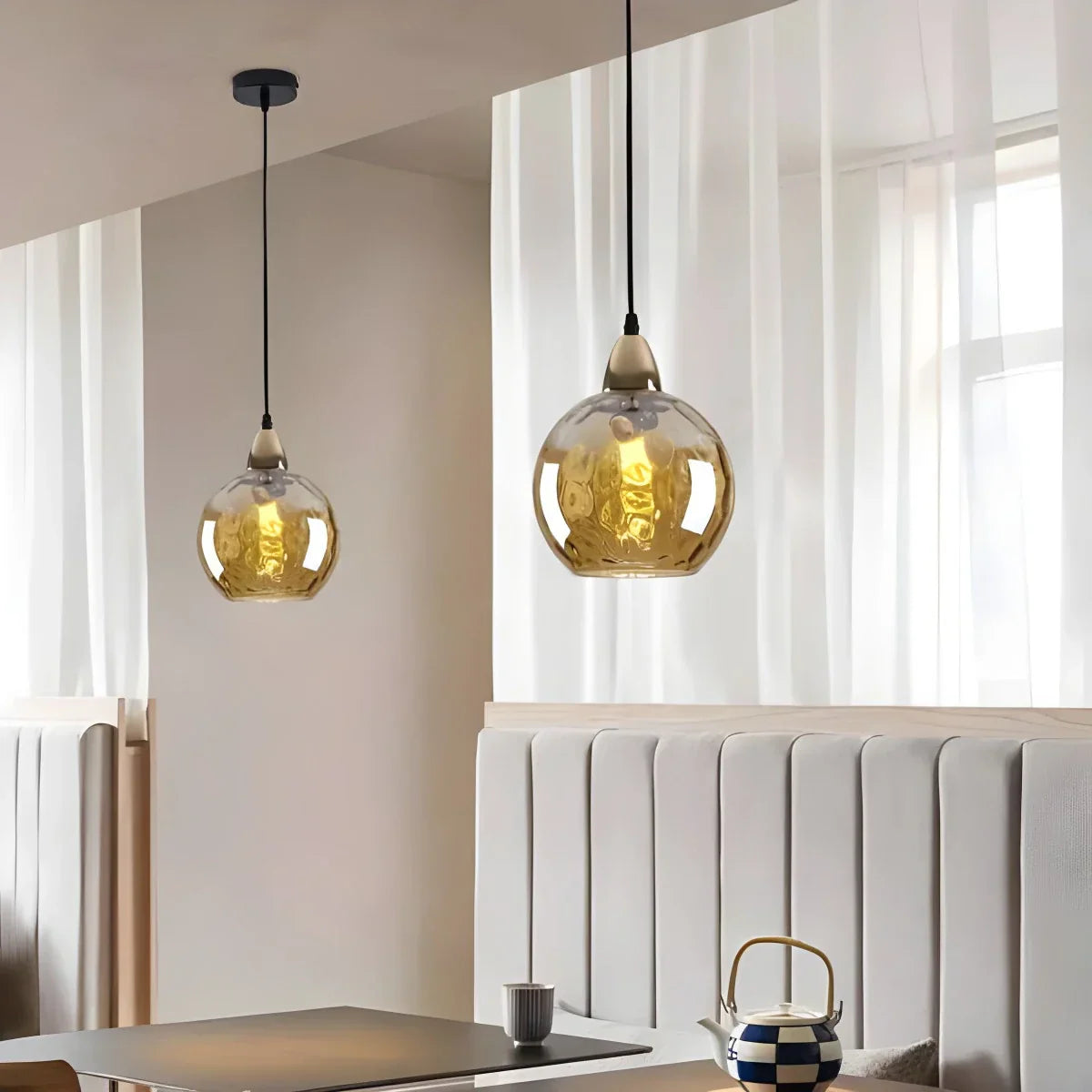 Colorful Glass Ball Pendant Light for Living Room | Lersk