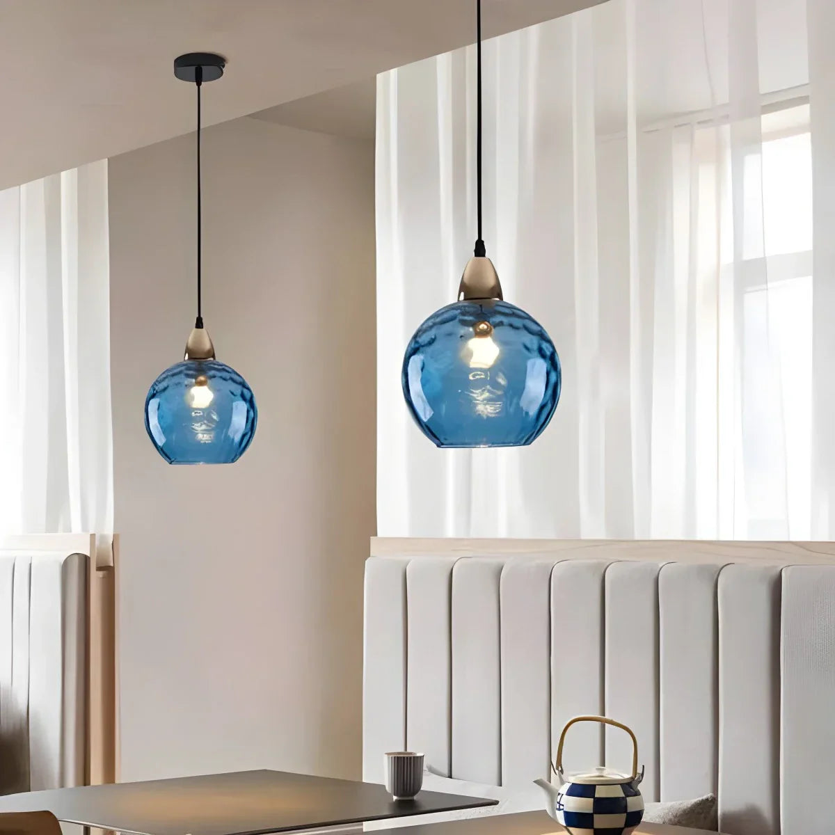 Colorful Glass Ball Pendant Light for Living Room | Lersk