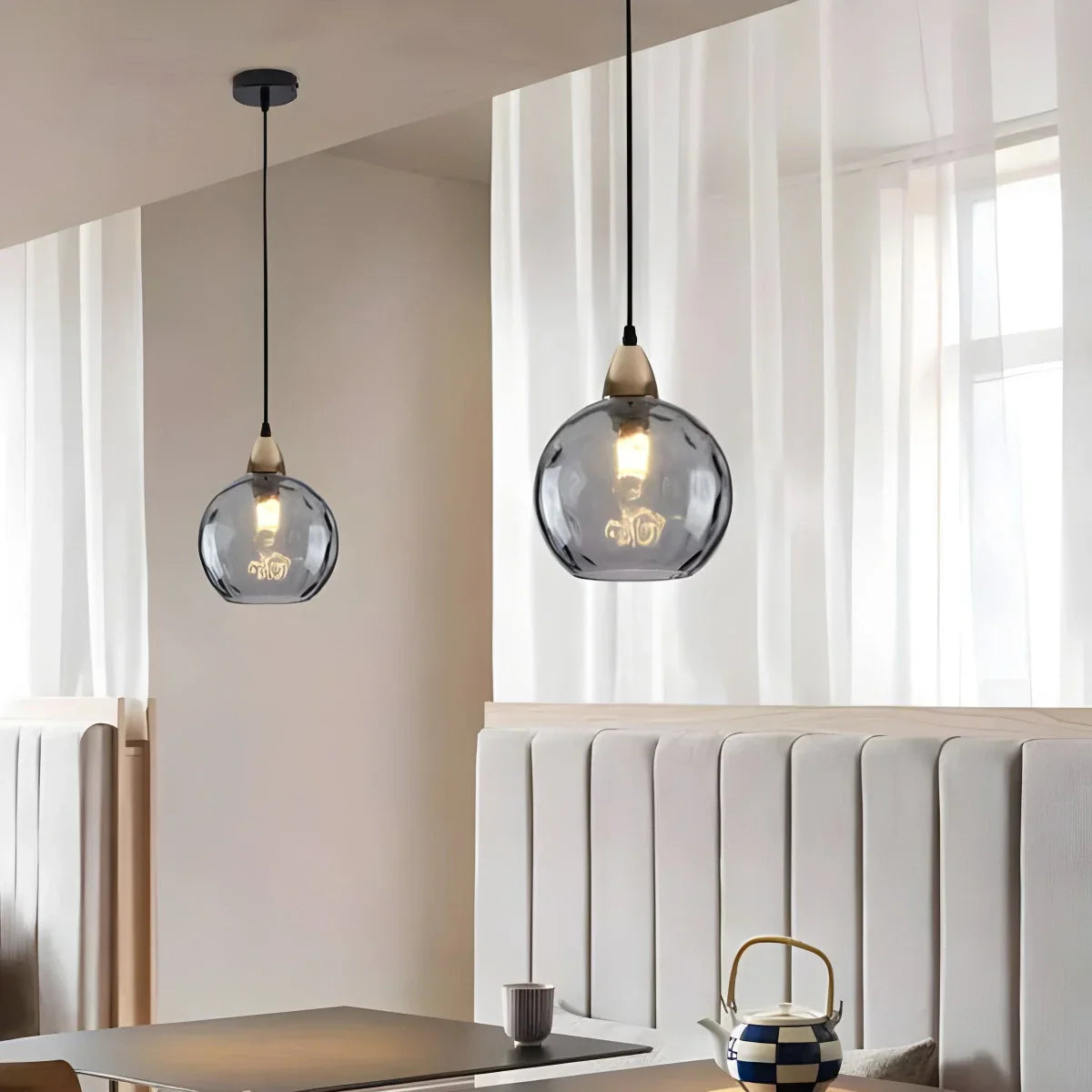 Colorful Glass Ball Pendant Light for Living Room | Lersk