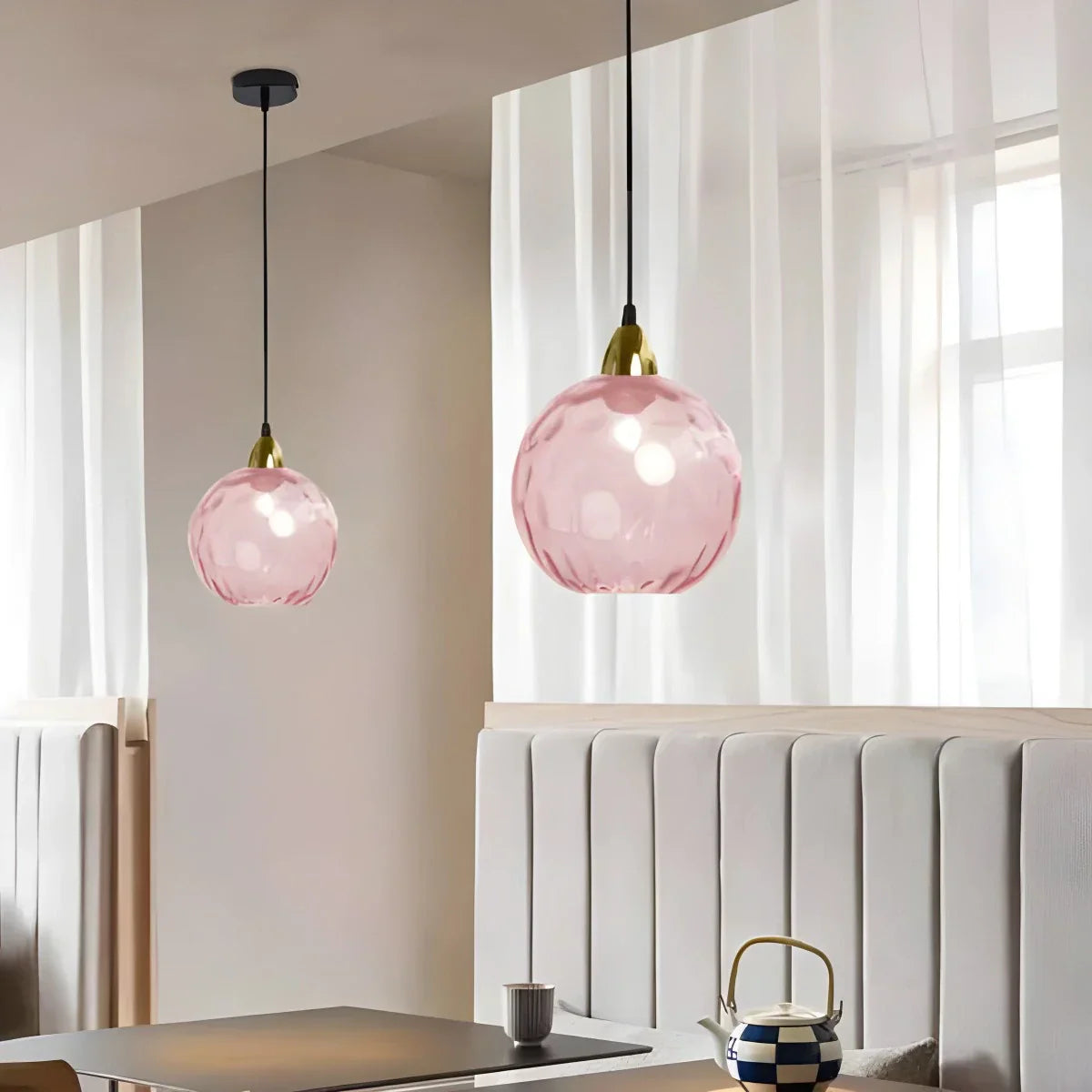 Colorful Glass Ball Pendant Light for Living Room | Lersk