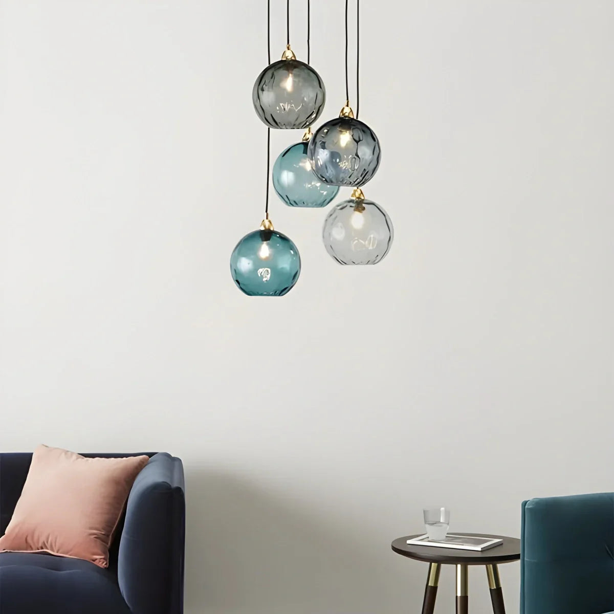 Colorful Glass Ball Pendant Light for Living Room | Lersk