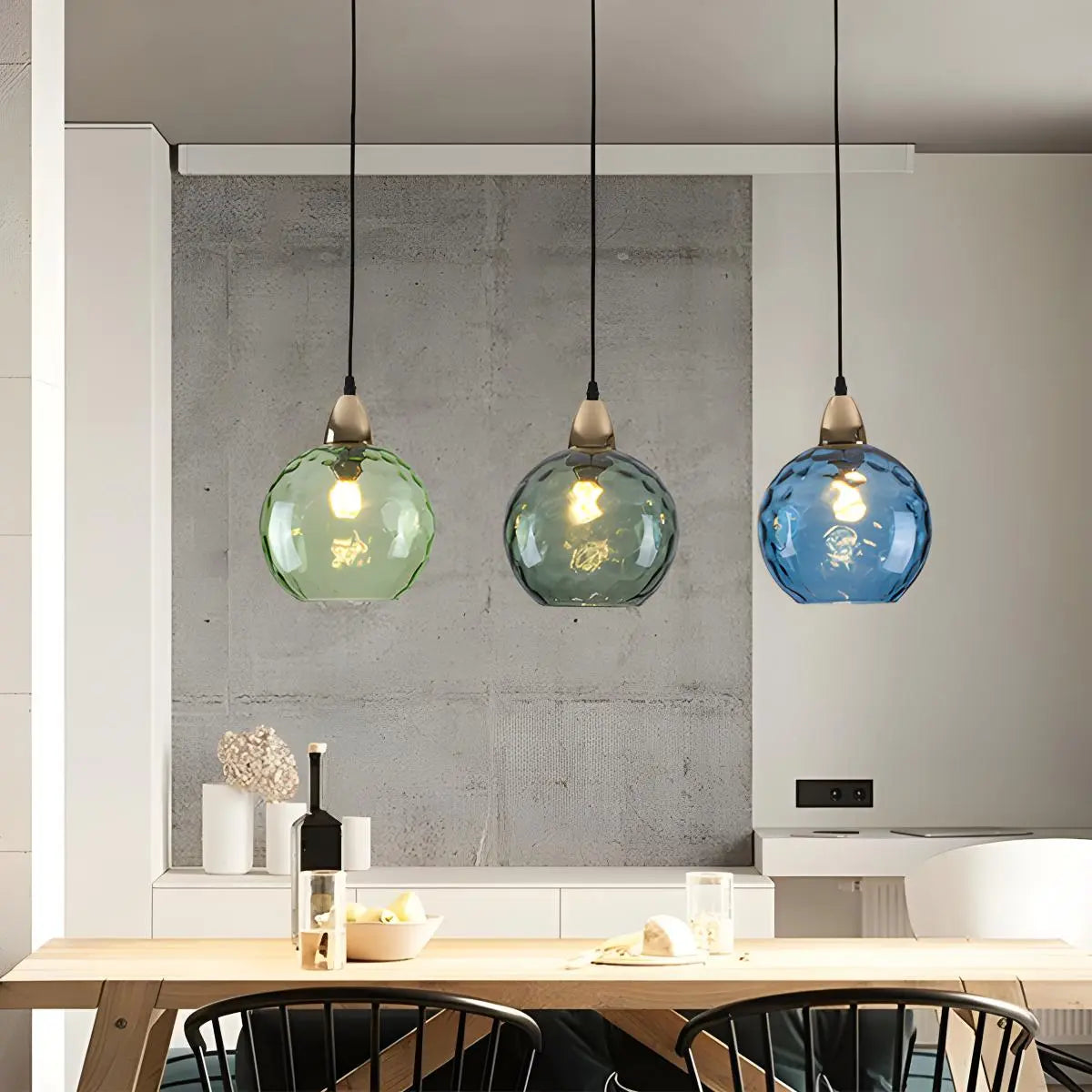 Colorful Glass Ball Pendant Light for Living Room | Lersk