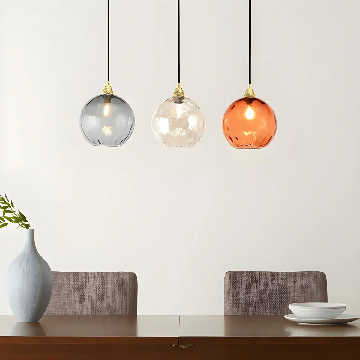 Colorful Glass Ball Pendant Light for Living Room | Lersk