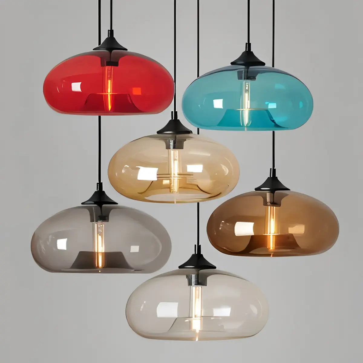 Colorful Glass Pendant Light for Dining Area | Lersk
