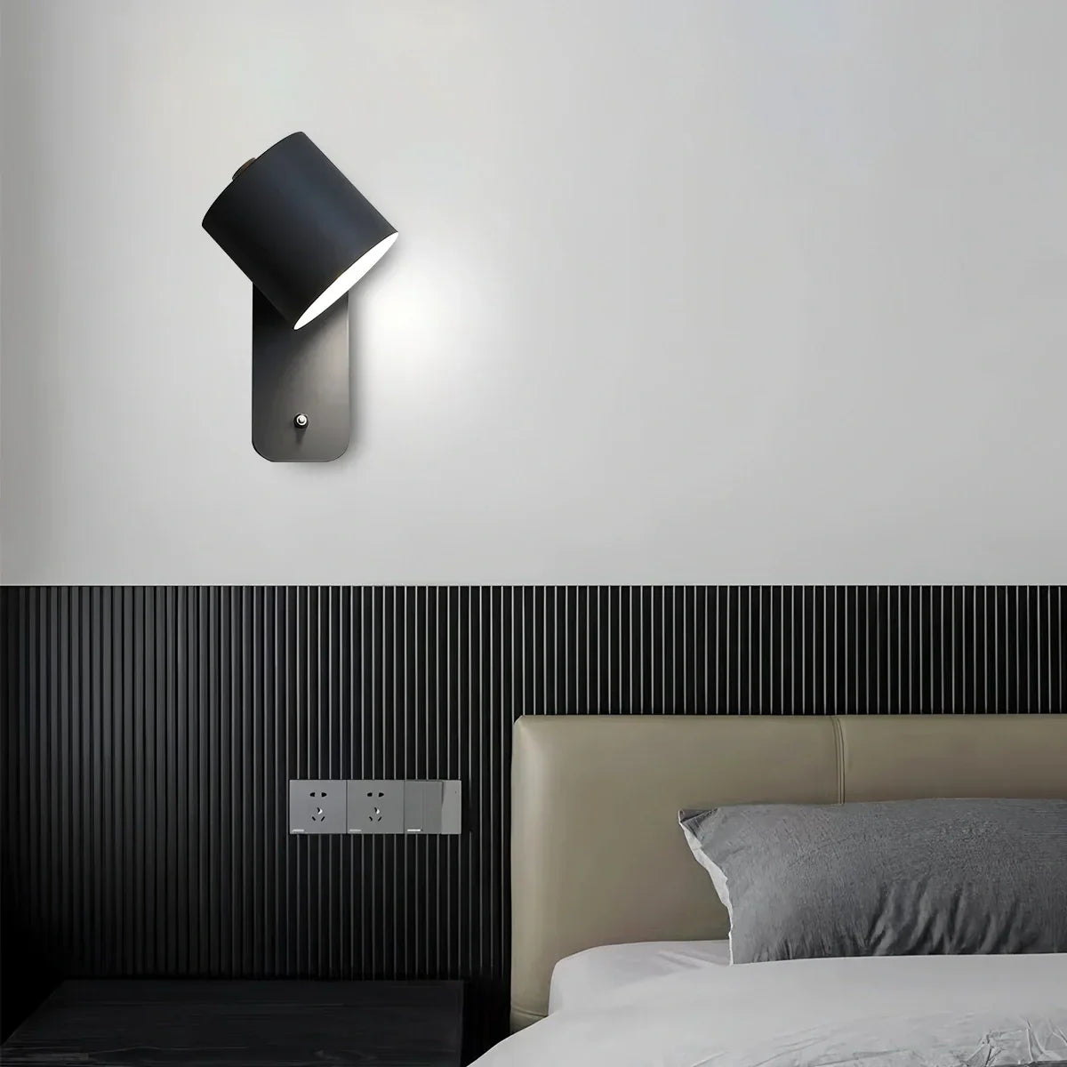 Lámpara de pared cilíndrica giratoria | Lersk