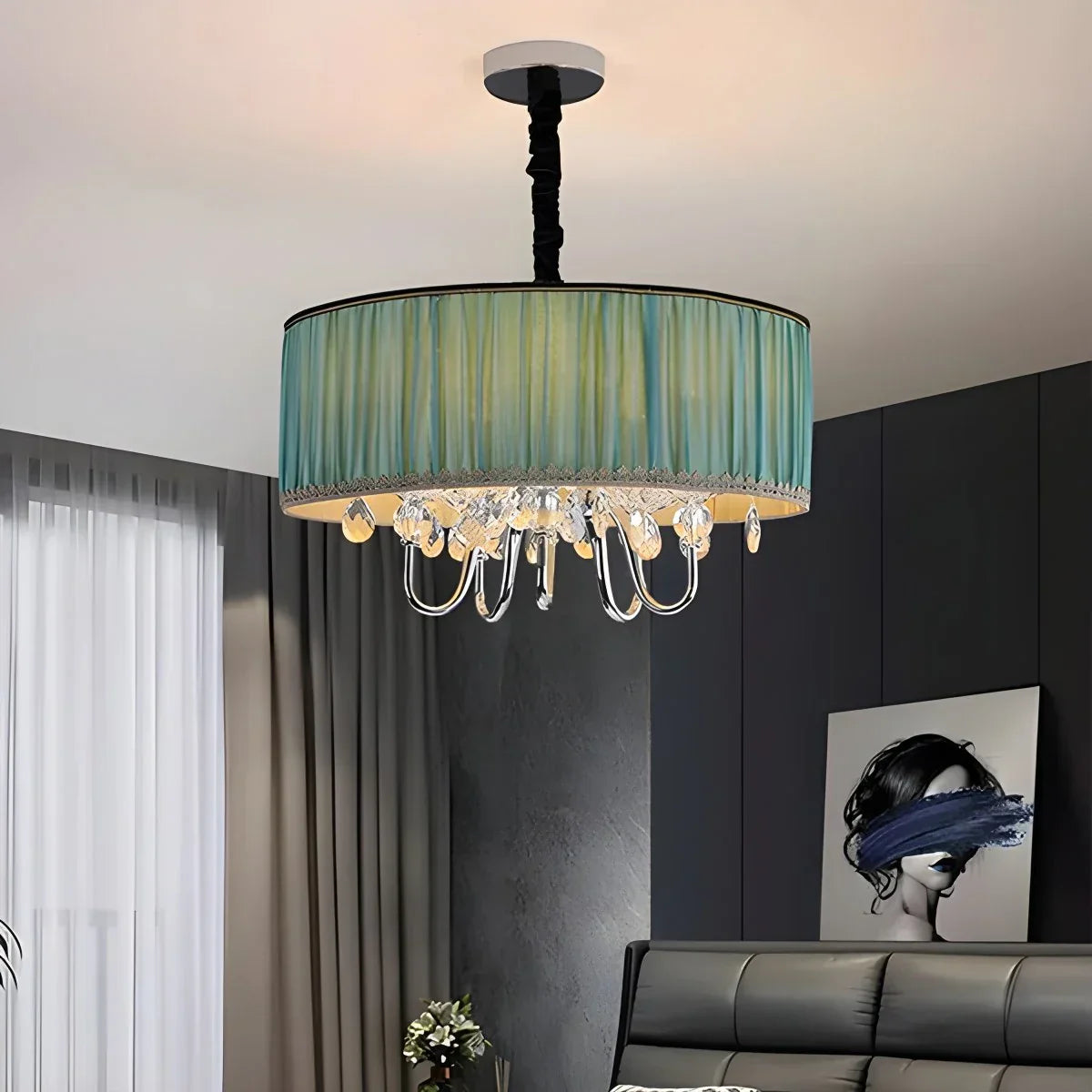 Alloy Luxury Crystal  Pendant Light for Living Room | Lersk