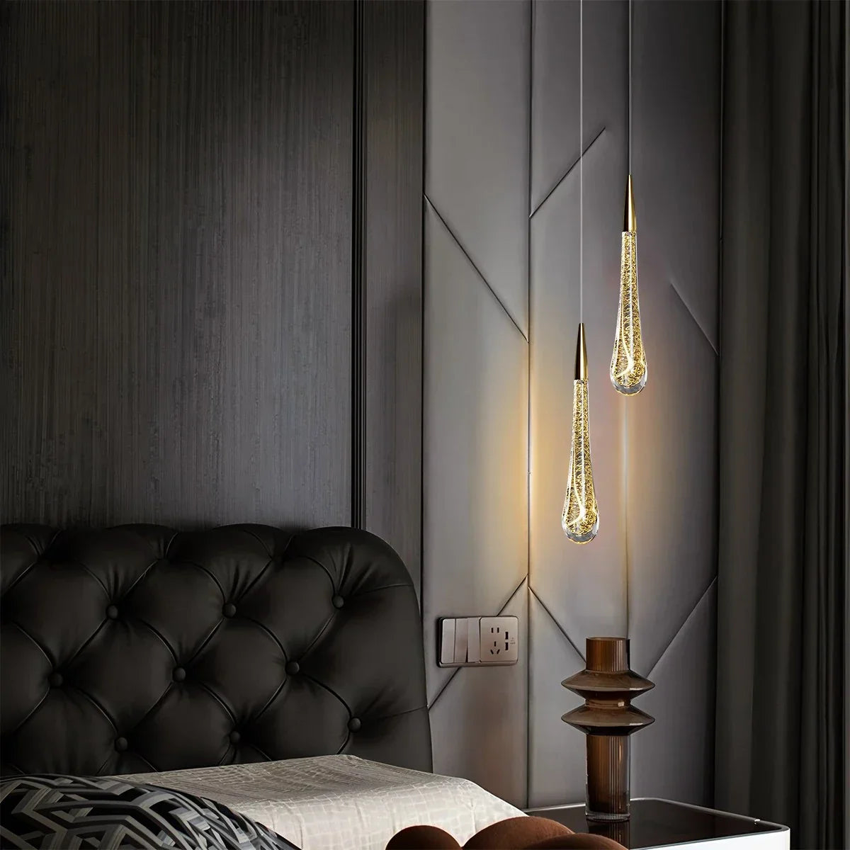 Chryseos Crystal Pendant Light for Living Room | Lersk