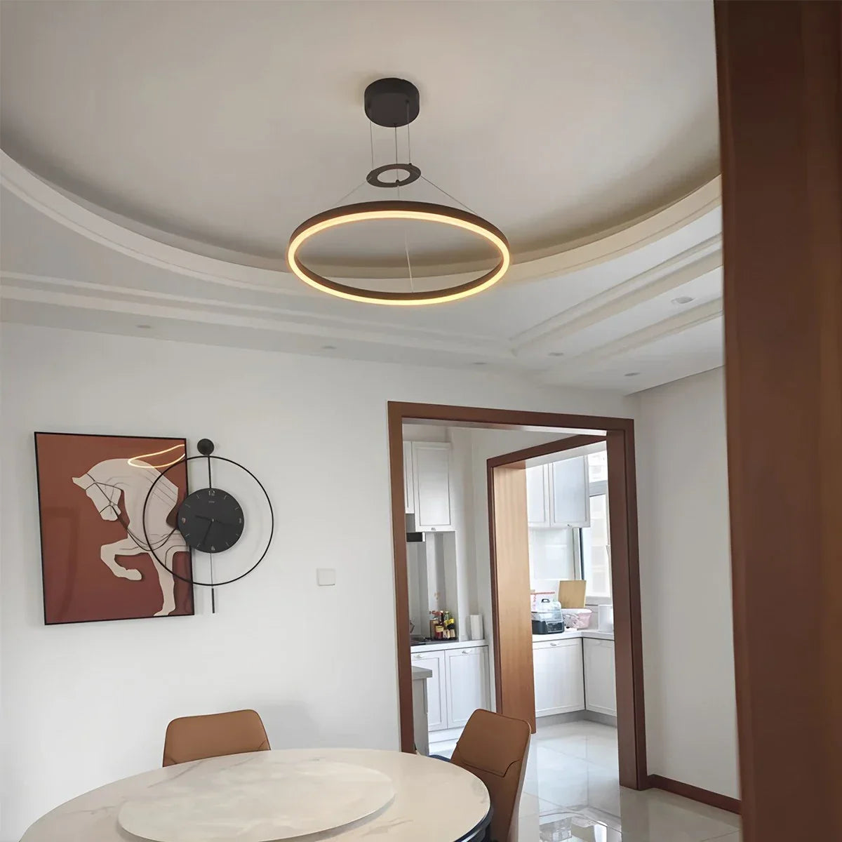 Circular Led Pendant Light for Living Room Kitchen | Lersk